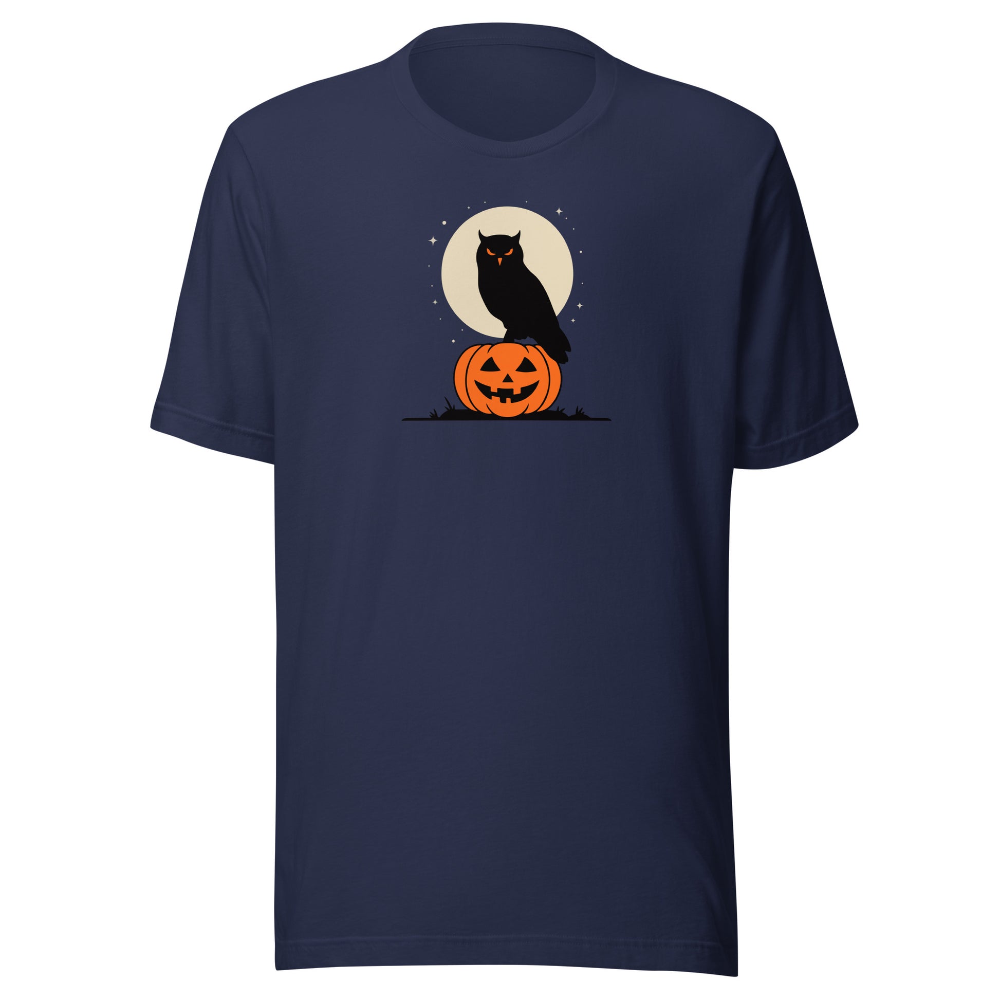 Unisex Staple Eco T-Shirt: Halloween Owl Sustainable Cozy Style USA Dudeily