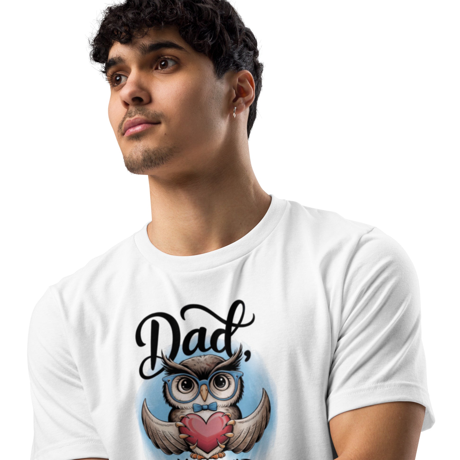 Unisex Staple Eco T-Shirt – Owl Themed Sustainable Father’s Day Gift by Dudeily Dudeily
