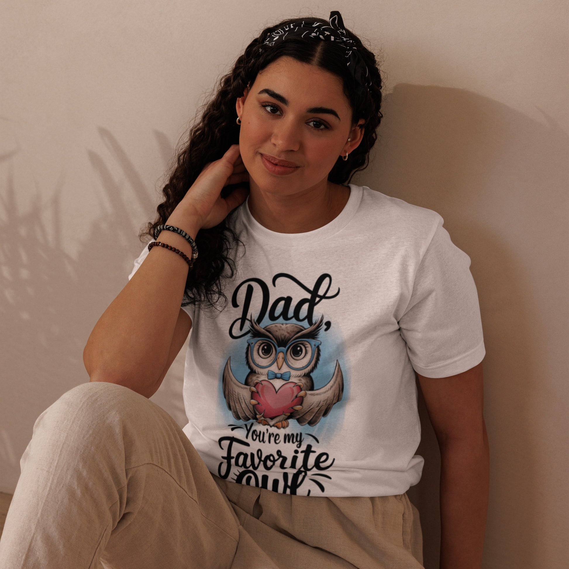 Unisex Staple Eco T-Shirt – Owl Themed Sustainable Father’s Day Gift by Dudeily Dudeily