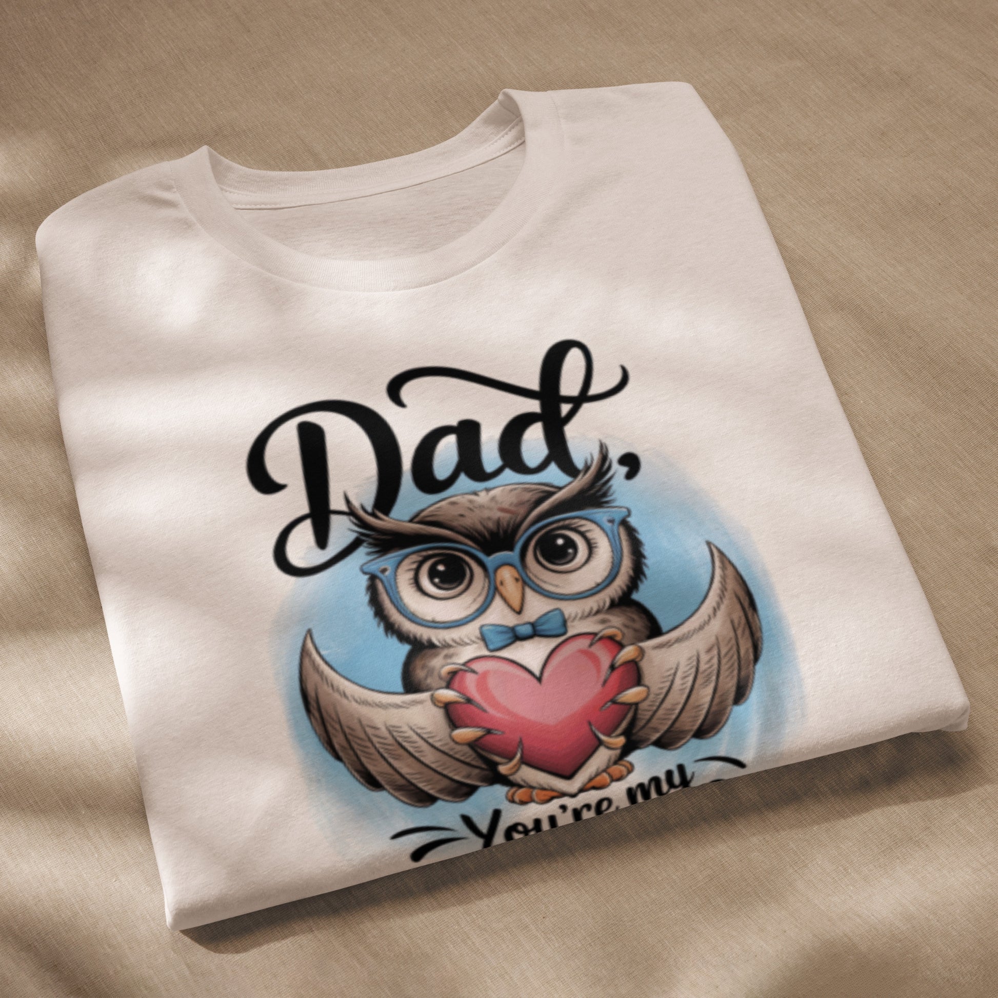 Unisex Staple Eco T-Shirt – Owl Themed Sustainable Father’s Day Gift by Dudeily Dudeily