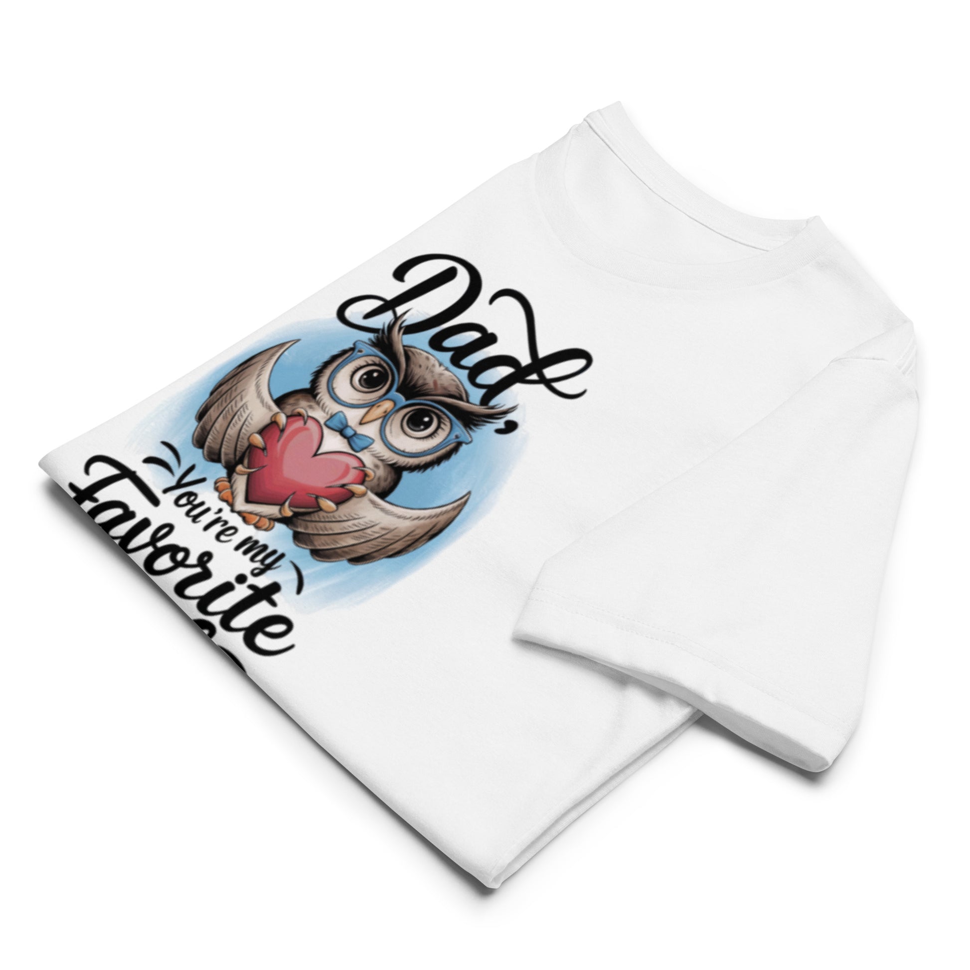 Unisex Staple Eco T-Shirt – Owl Themed Sustainable Father’s Day Gift by Dudeily Dudeily