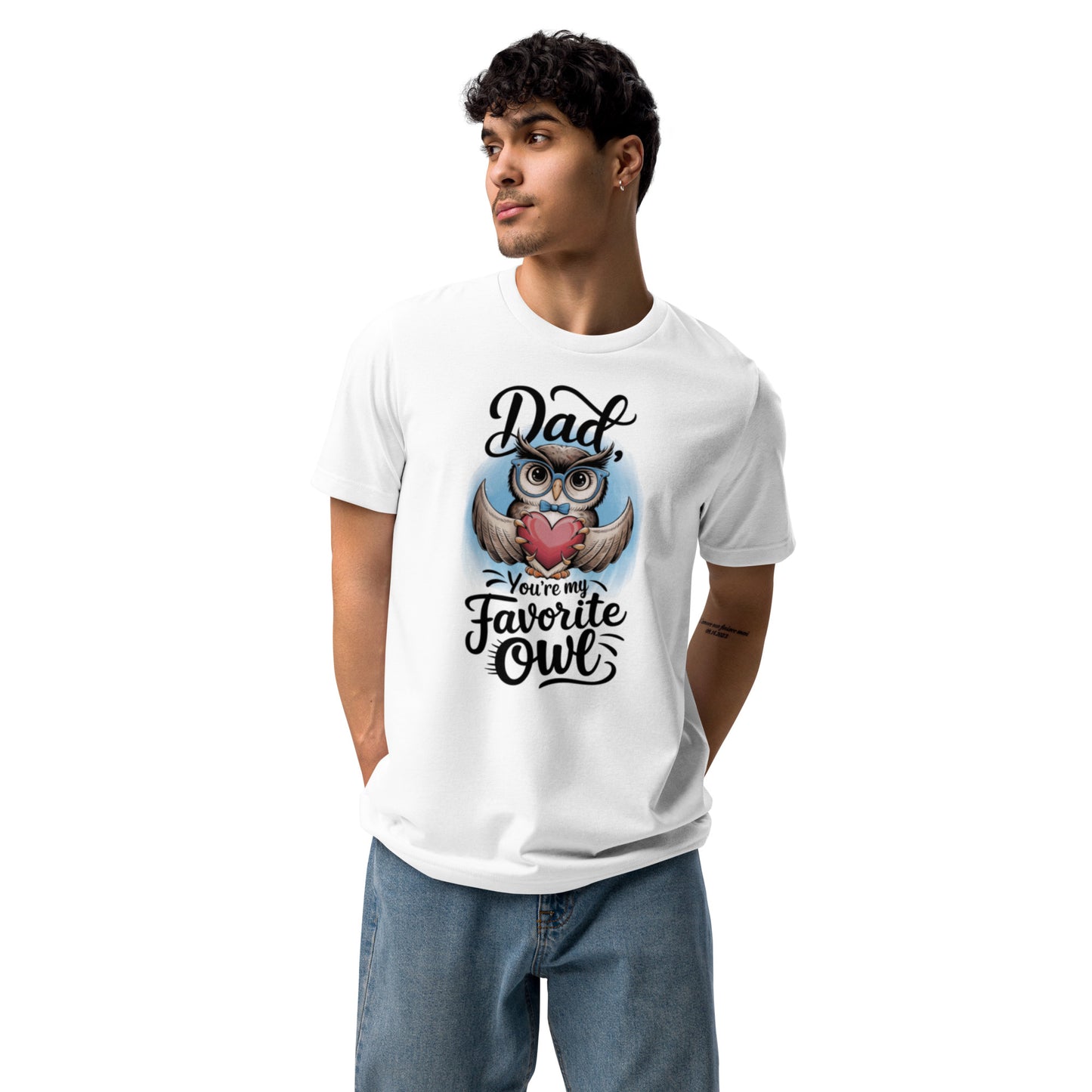 Unisex Staple Eco T-Shirt – Owl Themed Sustainable Father’s Day Gift by Dudeily Dudeily