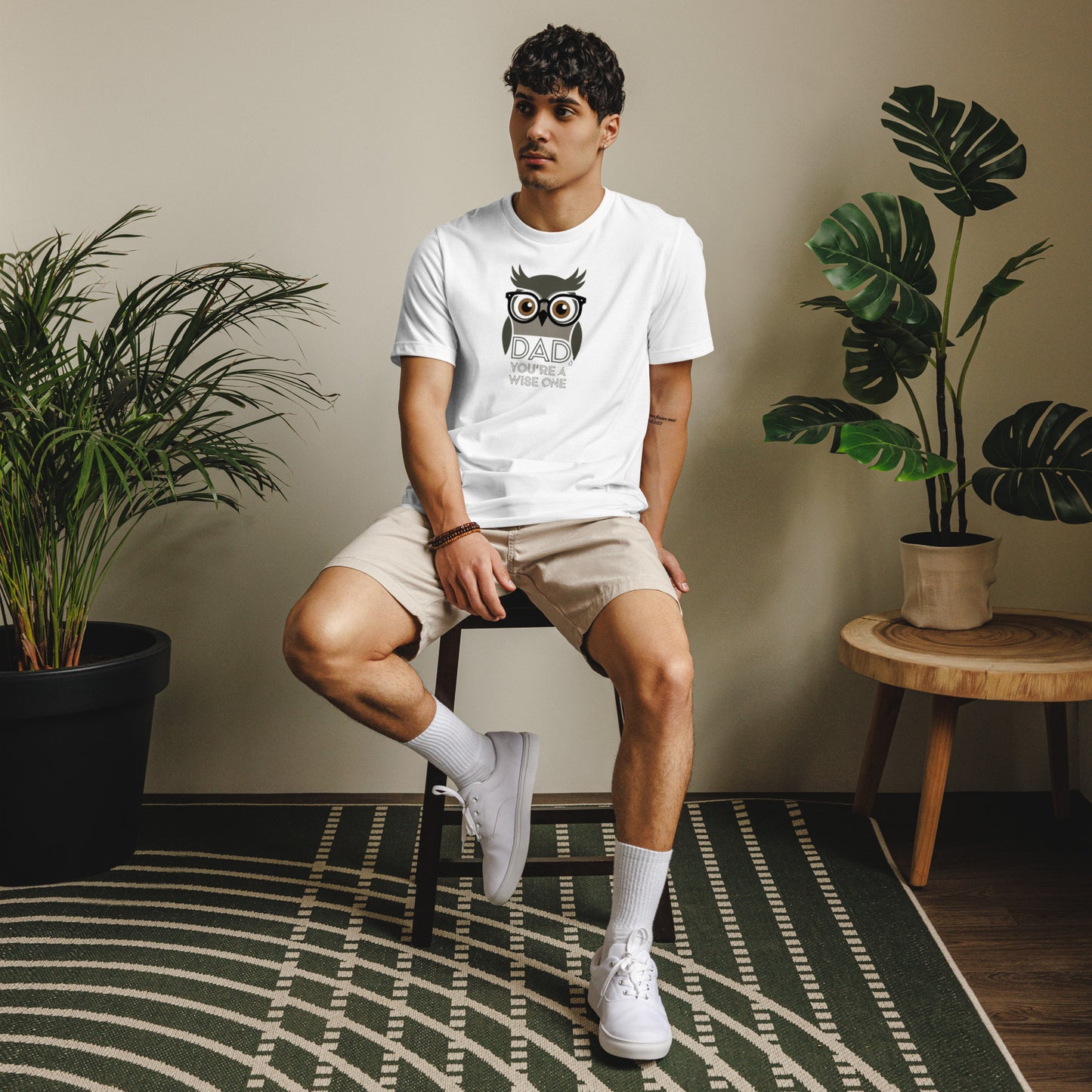 Unisex Staple Eco T-Shirt – Owl-Themed Sustainable Fashion for Father's Day Gifts by Dudeily Dudeily