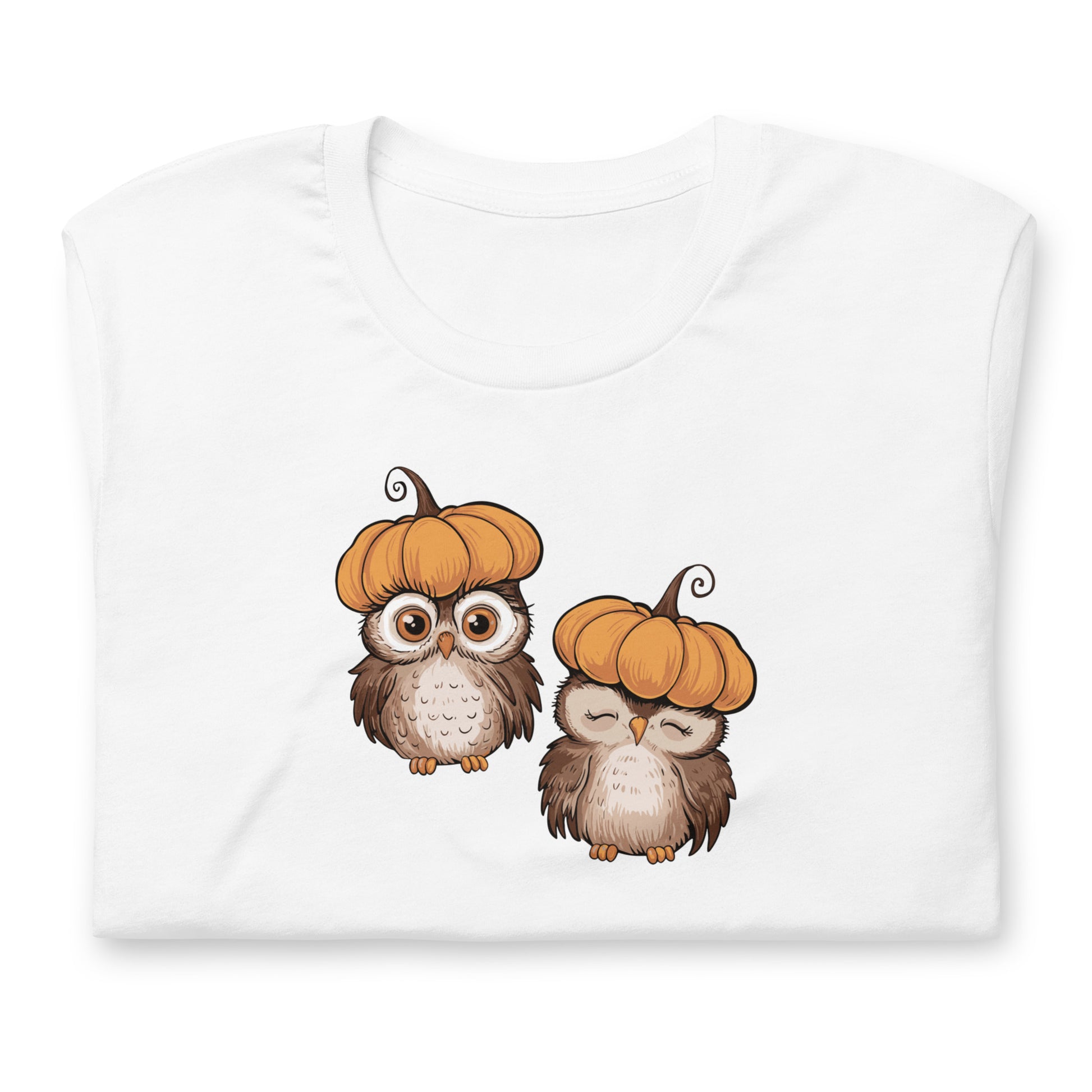 Unisex Staple Eco T-Shirt: Halloween Owl Sustainable Style USA Dudeily