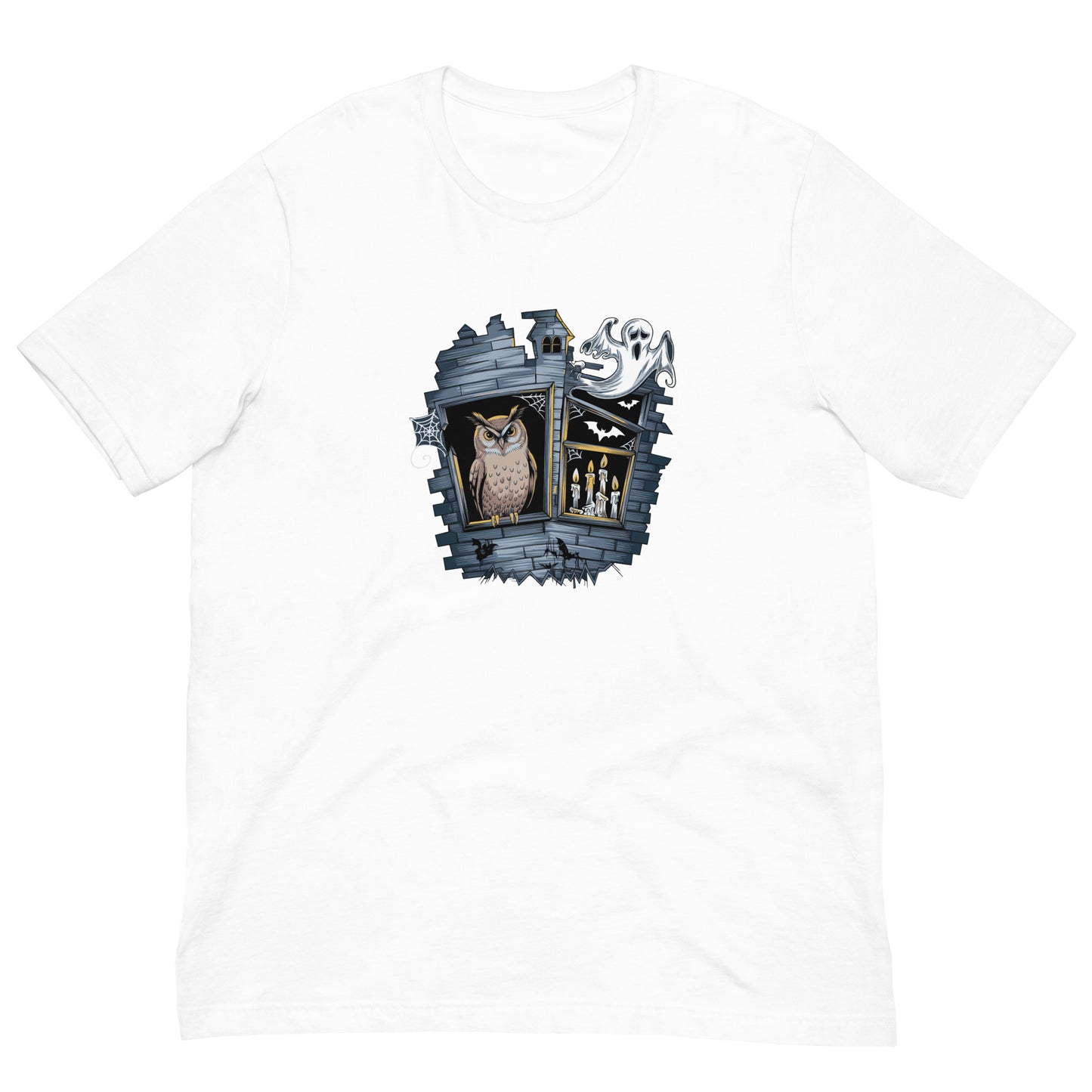 Unisex Staple Eco T-Shirt: Halloween Owl Sustainable Cozy Style USA Dudeily