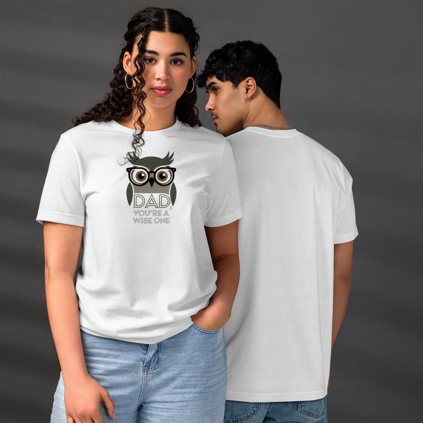 Unisex Staple Eco T-Shirt – Owl-Themed Sustainable Fashion for Father's Day Gifts by Dudeily Dudeily