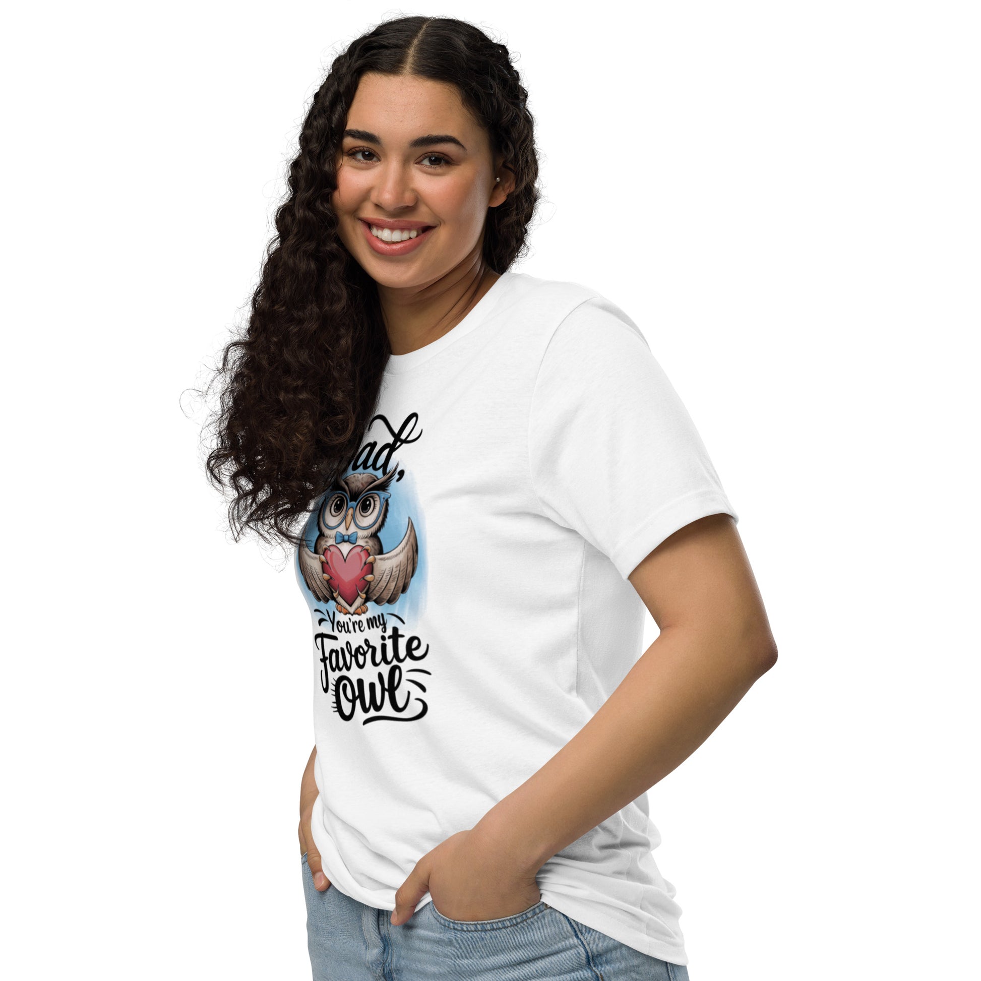 Unisex Staple Eco T-Shirt – Owl Themed Sustainable Father’s Day Gift by Dudeily Dudeily