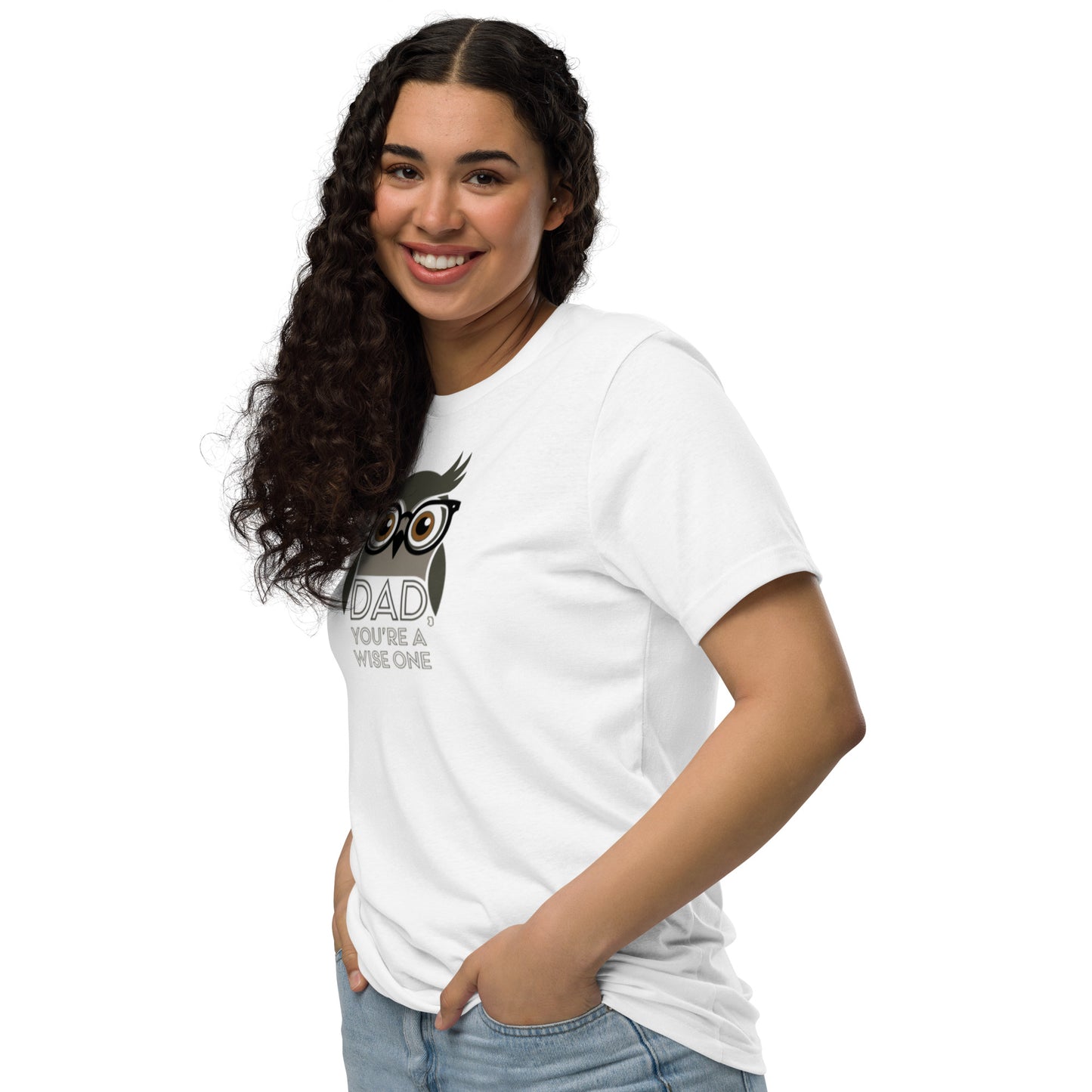 Unisex Staple Eco T-Shirt – Owl-Themed Sustainable Fashion for Father's Day Gifts by Dudeily Dudeily