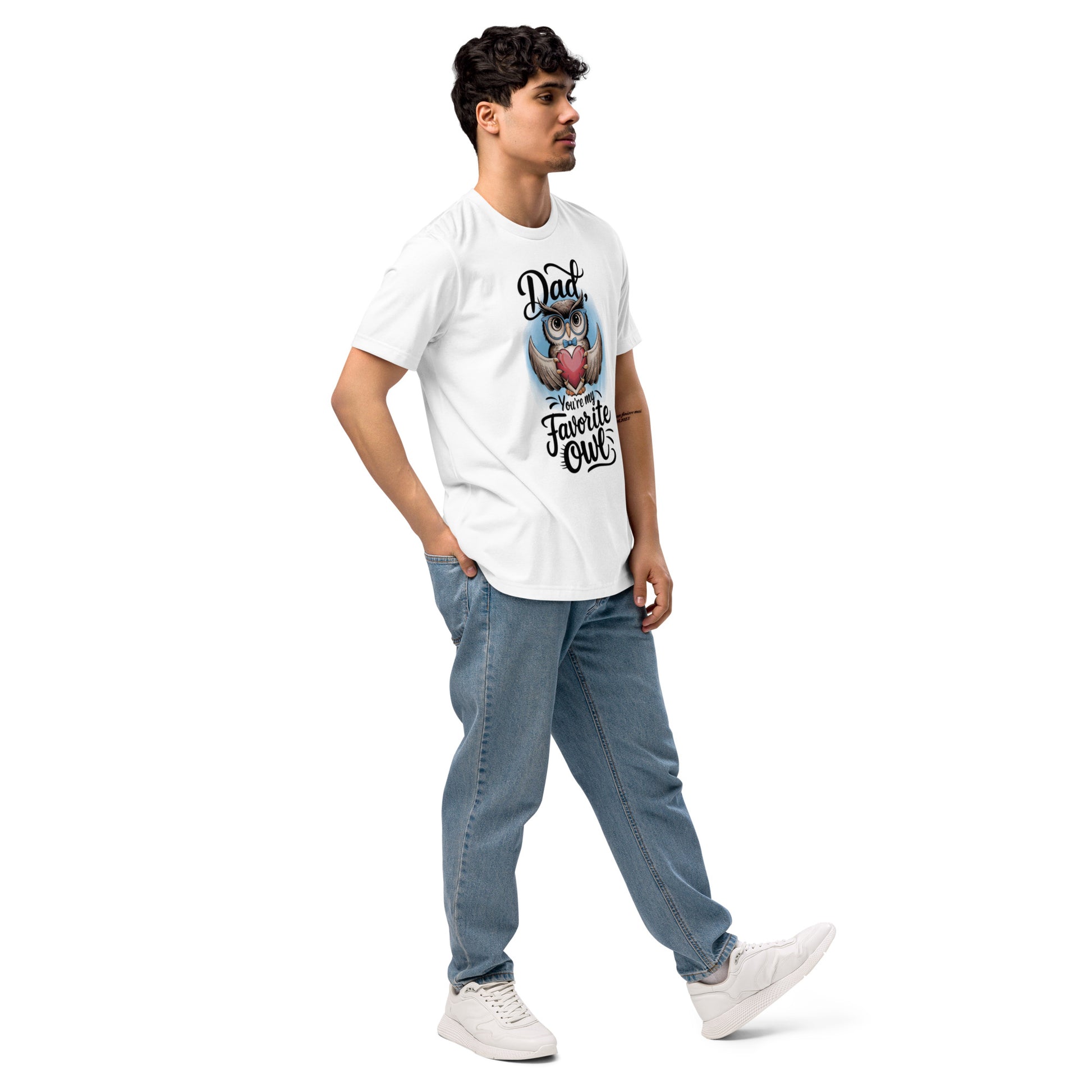 Unisex Staple Eco T-Shirt – Owl Themed Sustainable Father’s Day Gift by Dudeily Dudeily