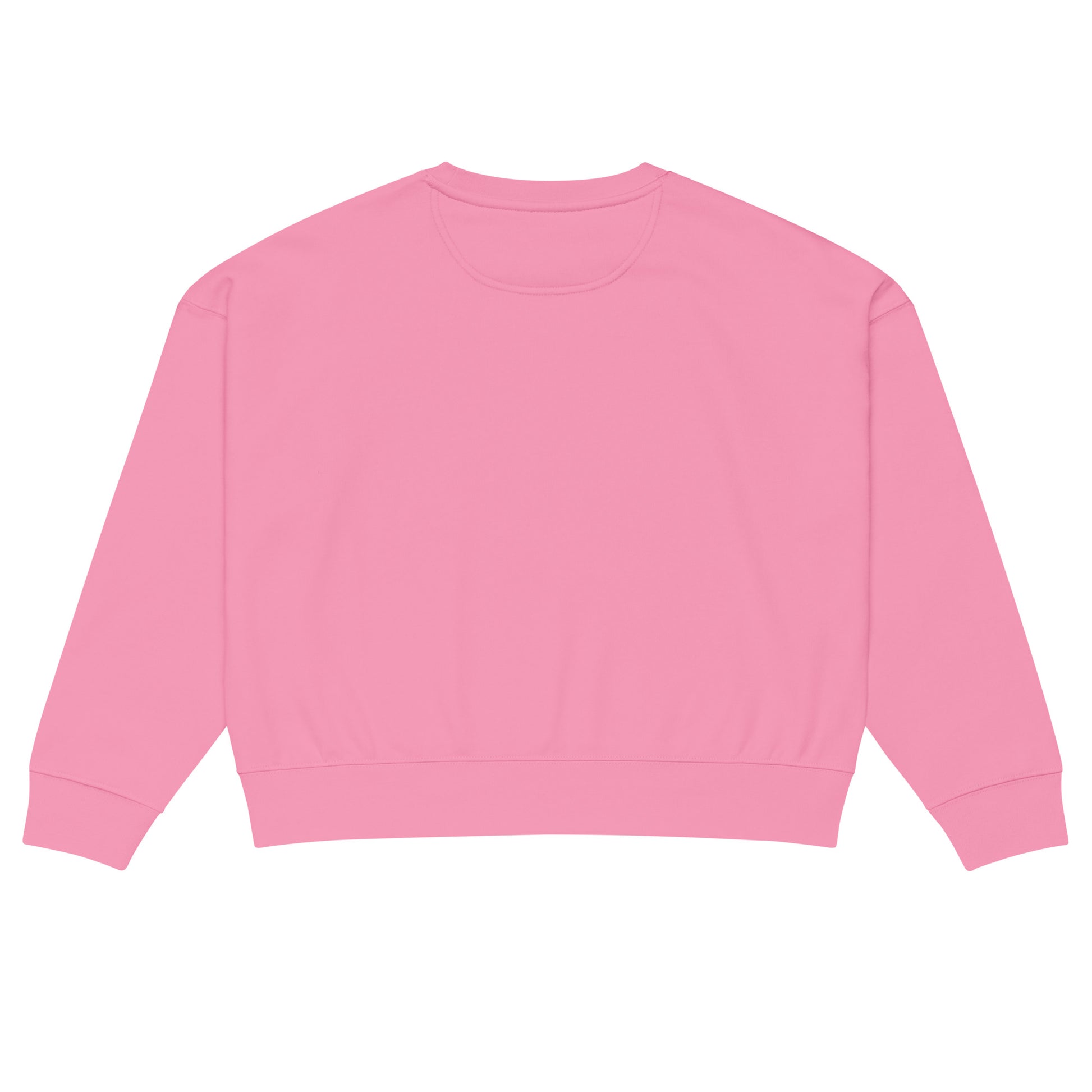 Owl Women’s Organic Crew Neck Sweatshirt – 'Peace Lives in the Night' in Fall | Sustainable Fashion USA Bubble Pink Dudeily