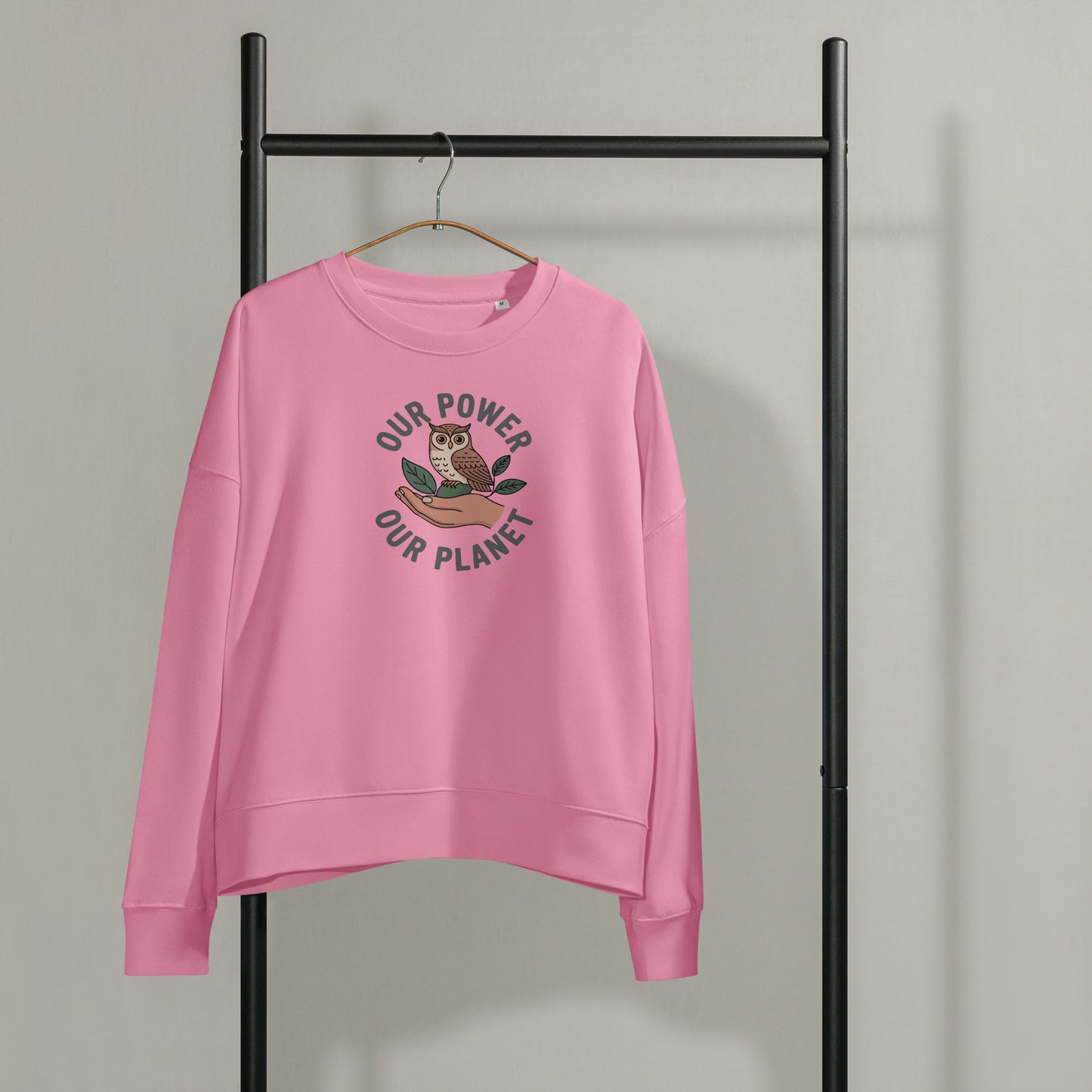 Women’s organic crew neck sweatshirt Dudeily