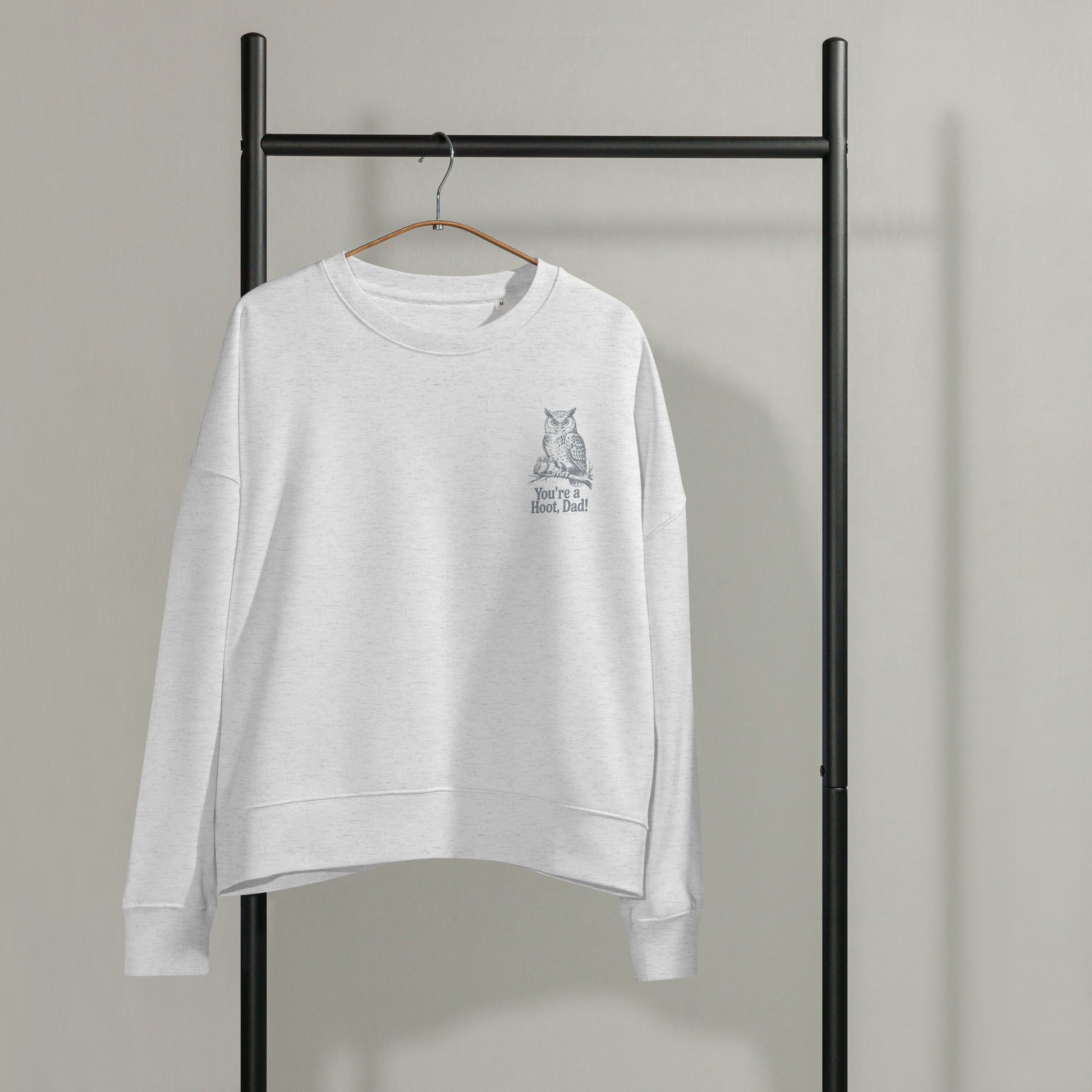 Owl-Themed Women's Organic Crew Neck Sweatshirt | Sustainable & Eco-Friendly Fashion for Nature Lovers Dudeily