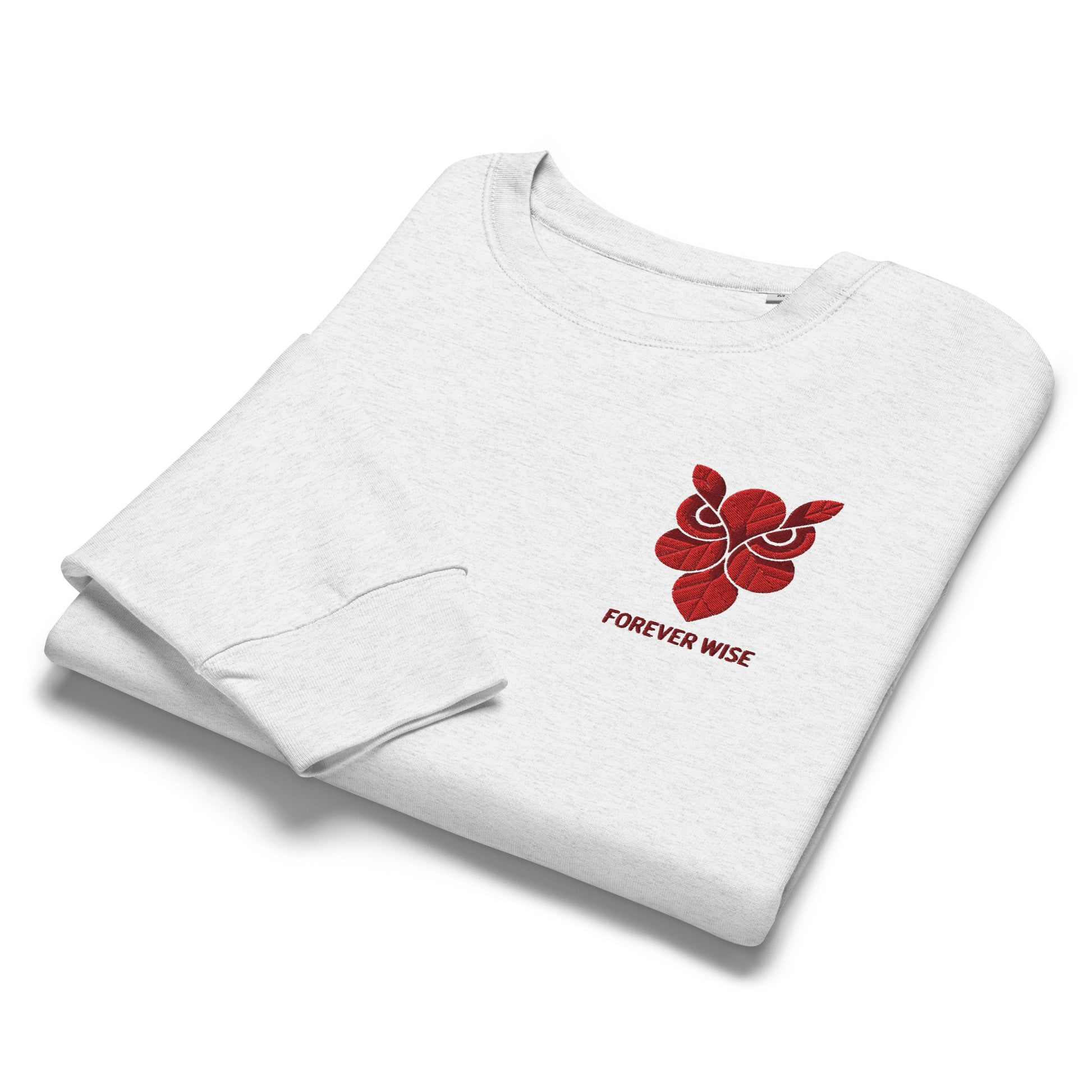 Owl Women’s Organic Crew Neck Sweatshirt: 'Forever Wise' in Fall | Sustainable Fashion USA Dudeily