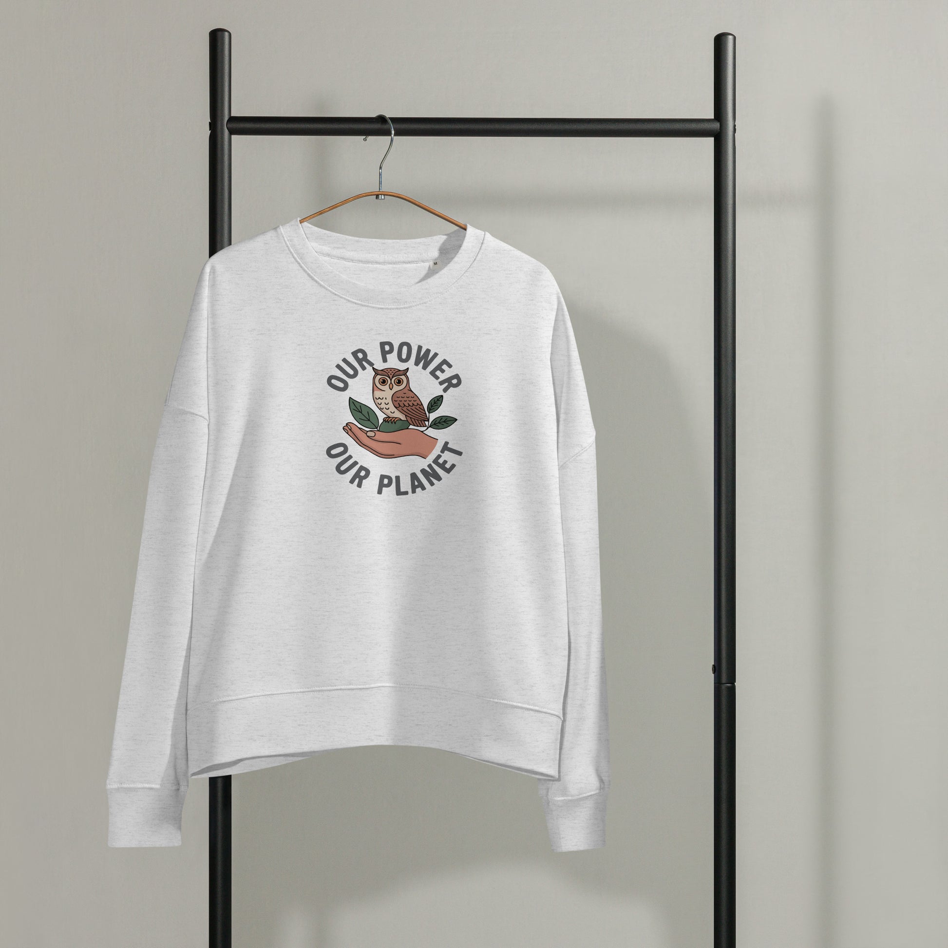 Women’s organic crew neck sweatshirt Dudeily