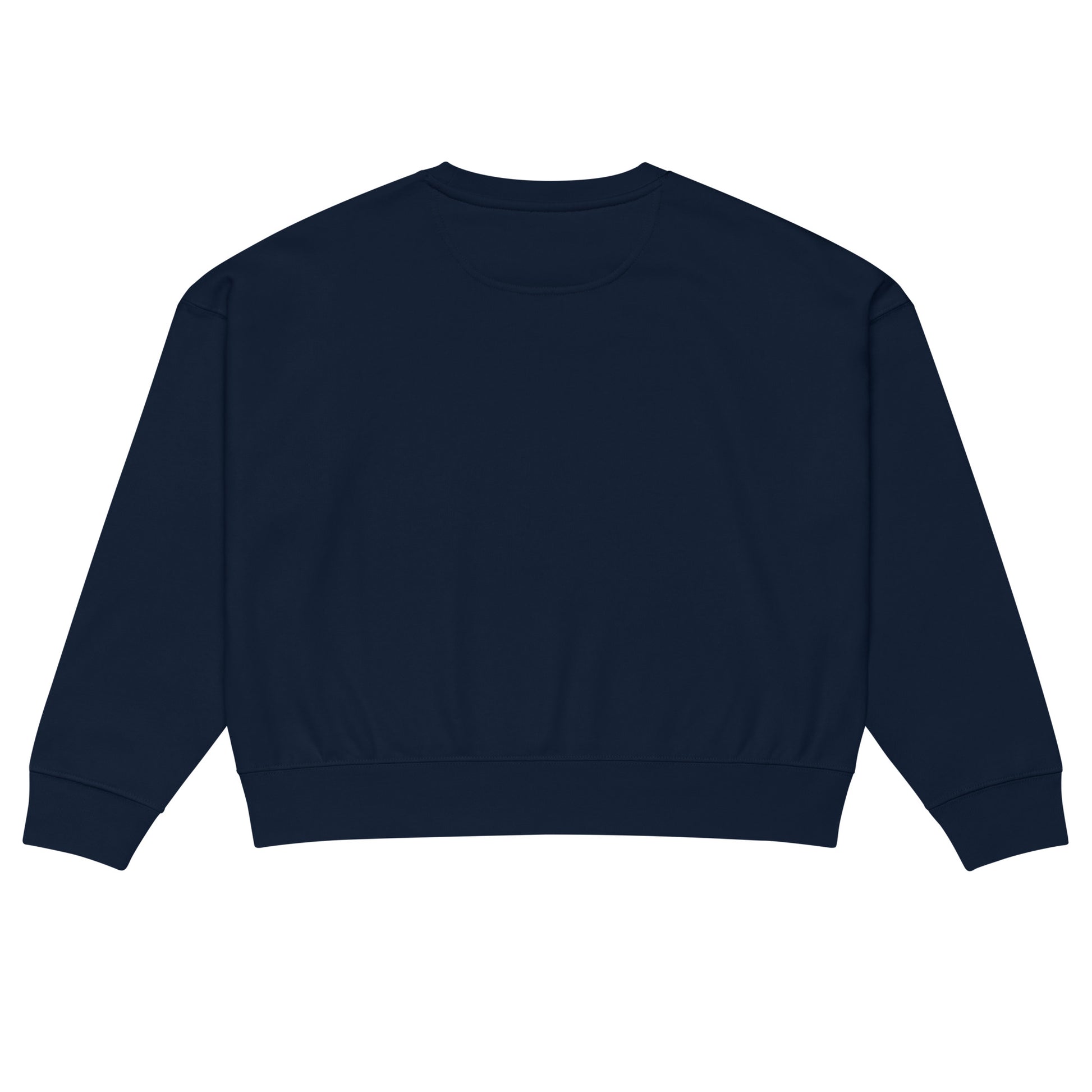 Women’s Organic Crew Neck Sweatshirt "Grow With Care" – Embroidered Eco-Friendly Owl Clothing Dudeily