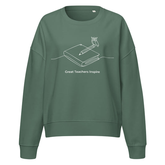 Women’s organic crew neck sweatshirt Green Bay Dudeily