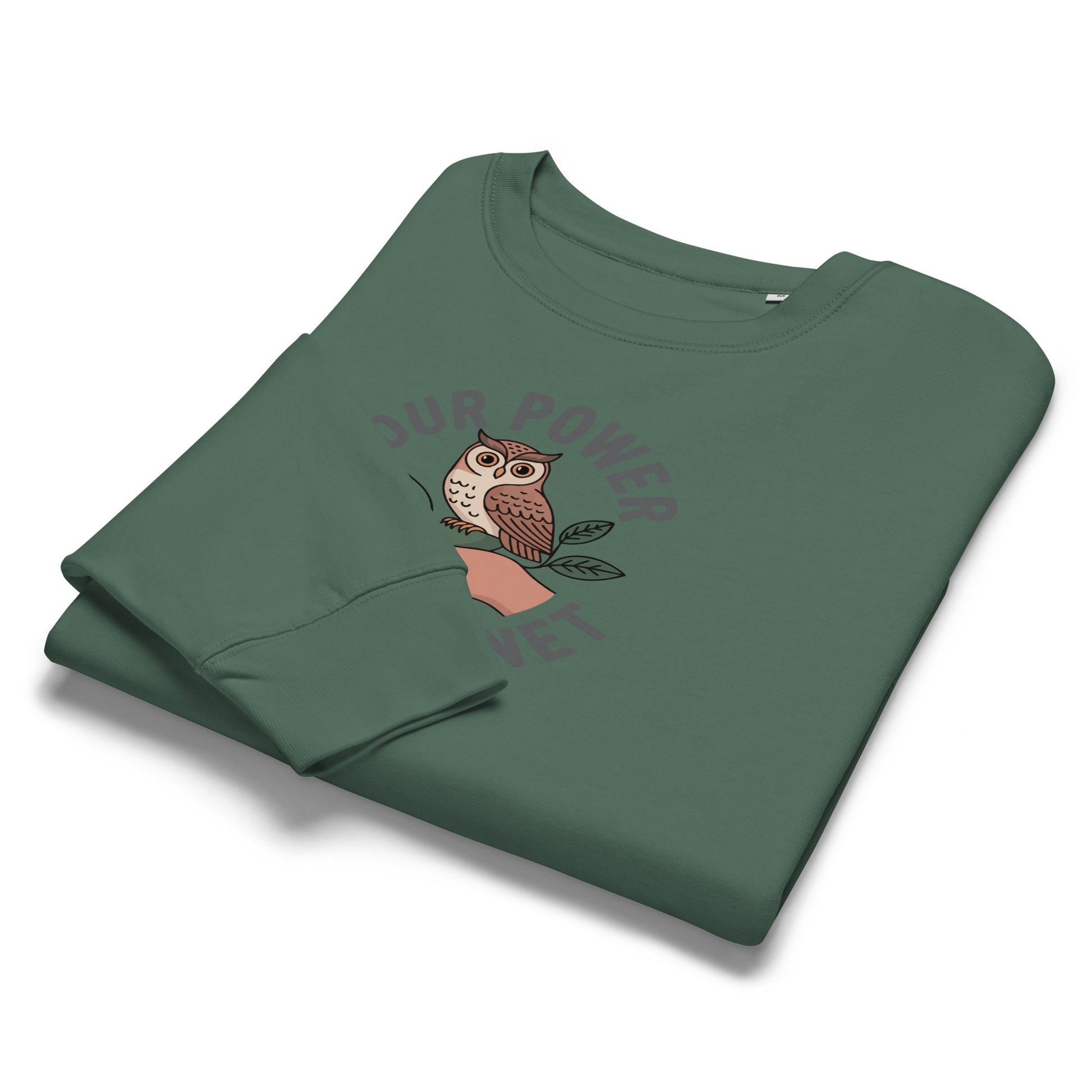 Women’s organic crew neck sweatshirt Dudeily