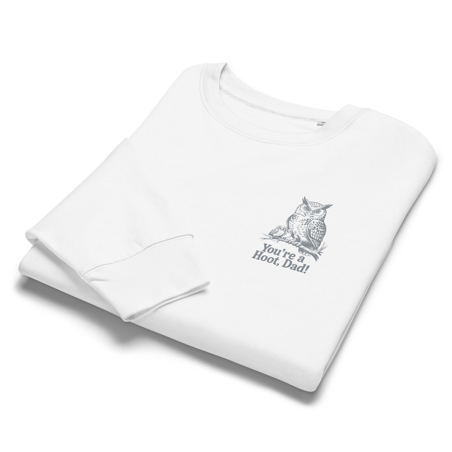 Owl-Themed Women's Organic Crew Neck Sweatshirt | Sustainable & Eco-Friendly Fashion for Nature Lovers Dudeily