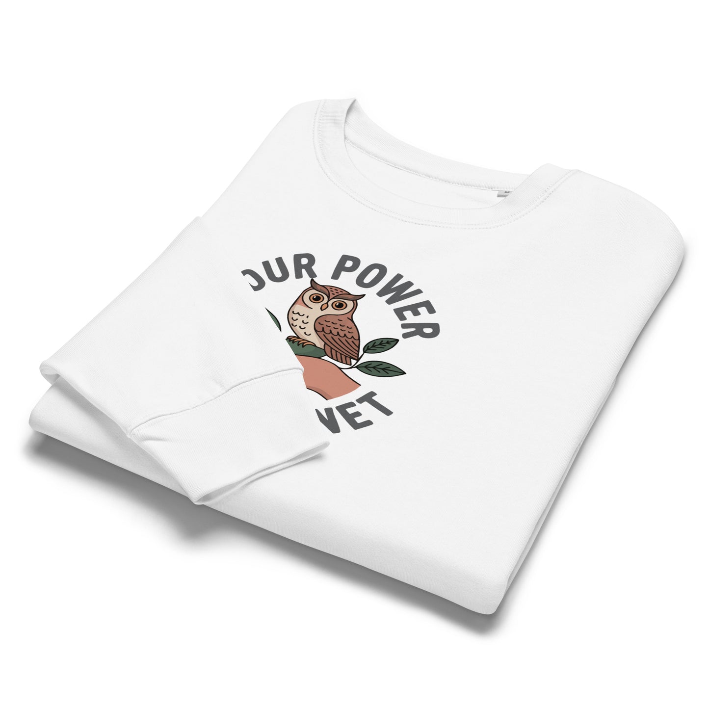 Women’s organic crew neck sweatshirt Dudeily