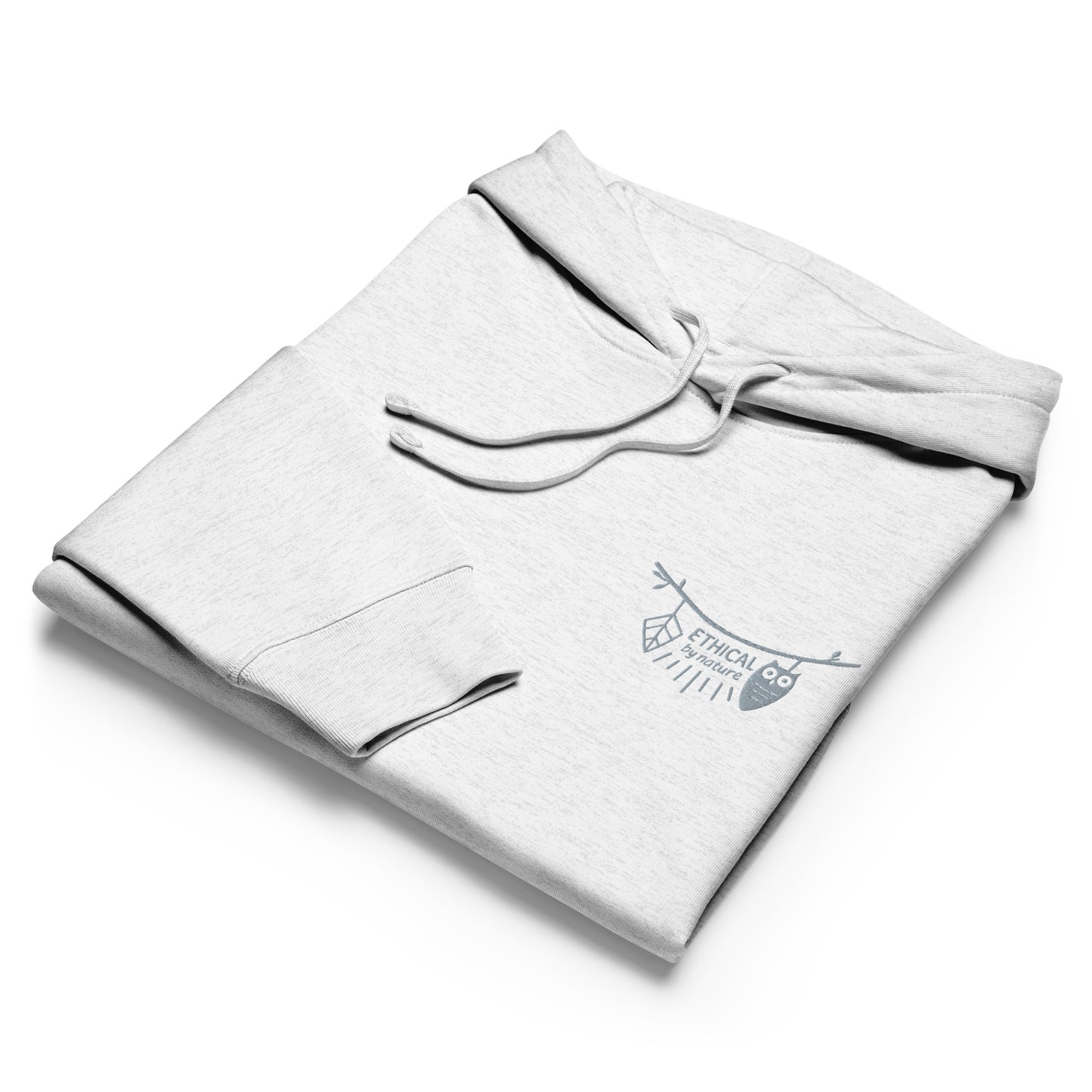 Women’s Organic Mid-Weight Hoodie: Ethical by Nature | Owl Embroidered Sustainable Fashion by Dudeily Dudeily
