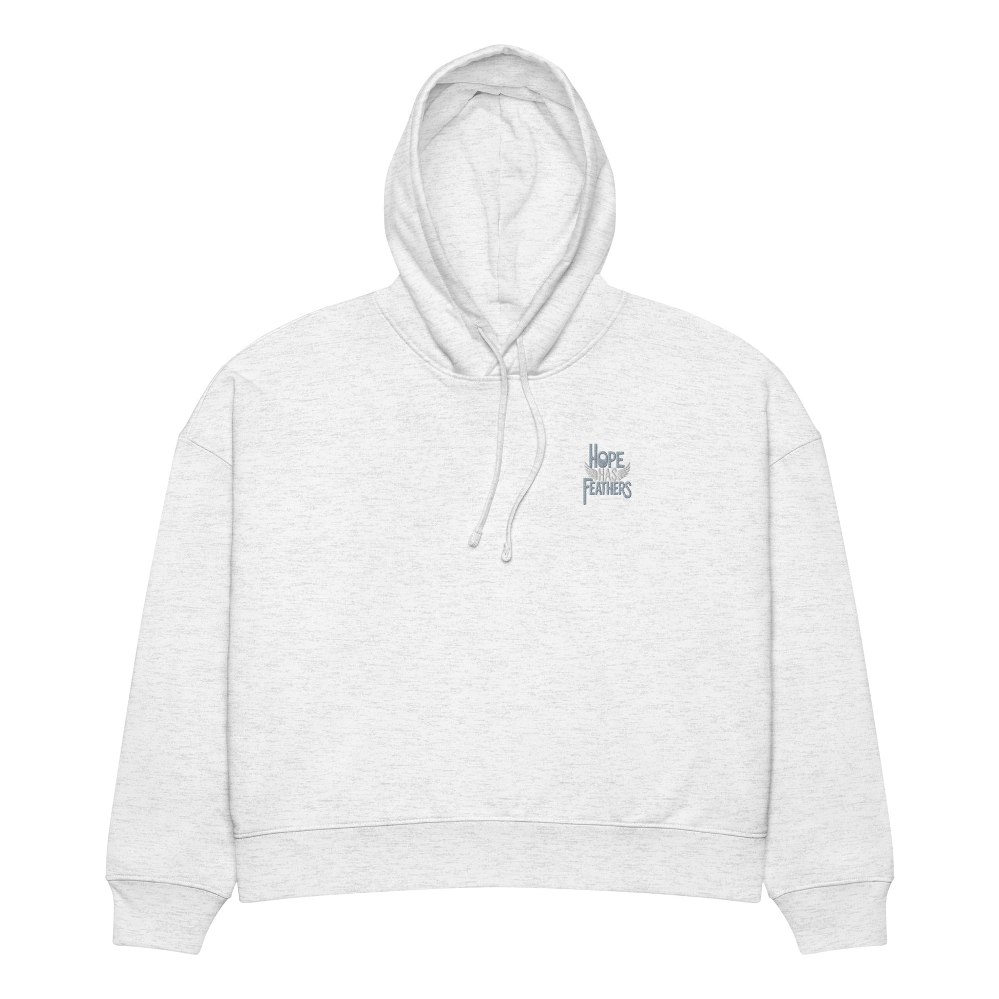Women’s Organic Mid-Weight Hoodie "New Light Arrives" – Eco-Friendly Owl Clothing Cool Heather Grey Dudeily