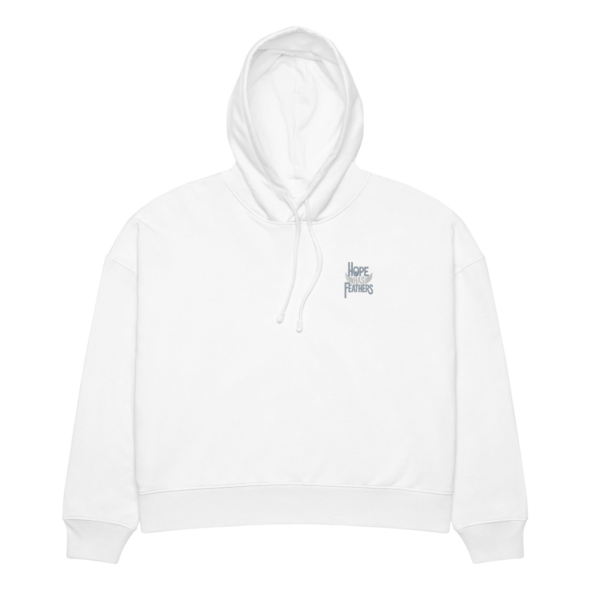 Women’s Organic Mid-Weight Hoodie "New Light Arrives" – Eco-Friendly Owl Clothing White Dudeily