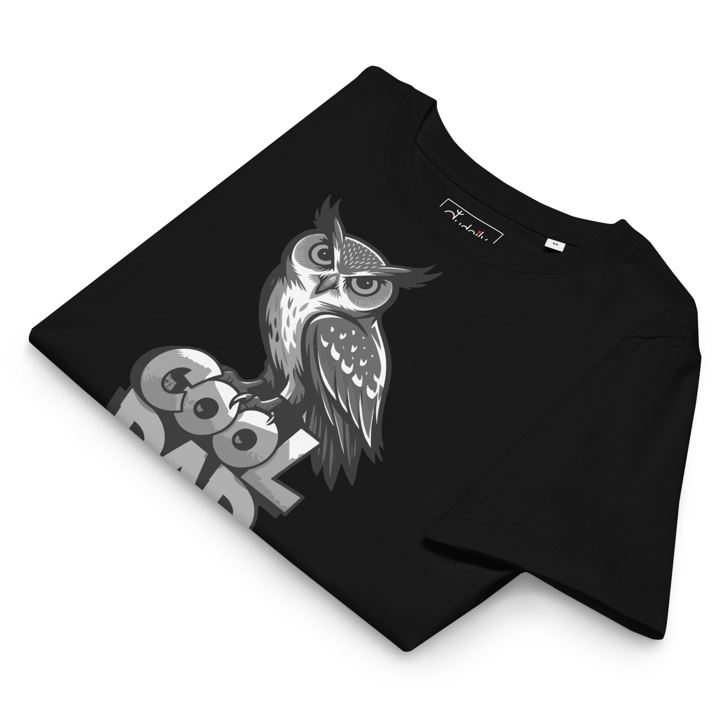 Women’s Organic Ribbed Neck T-Shirt – Sustainable Father’s Day Gift for Owl & Nature Lovers | Dudeily Dudeily