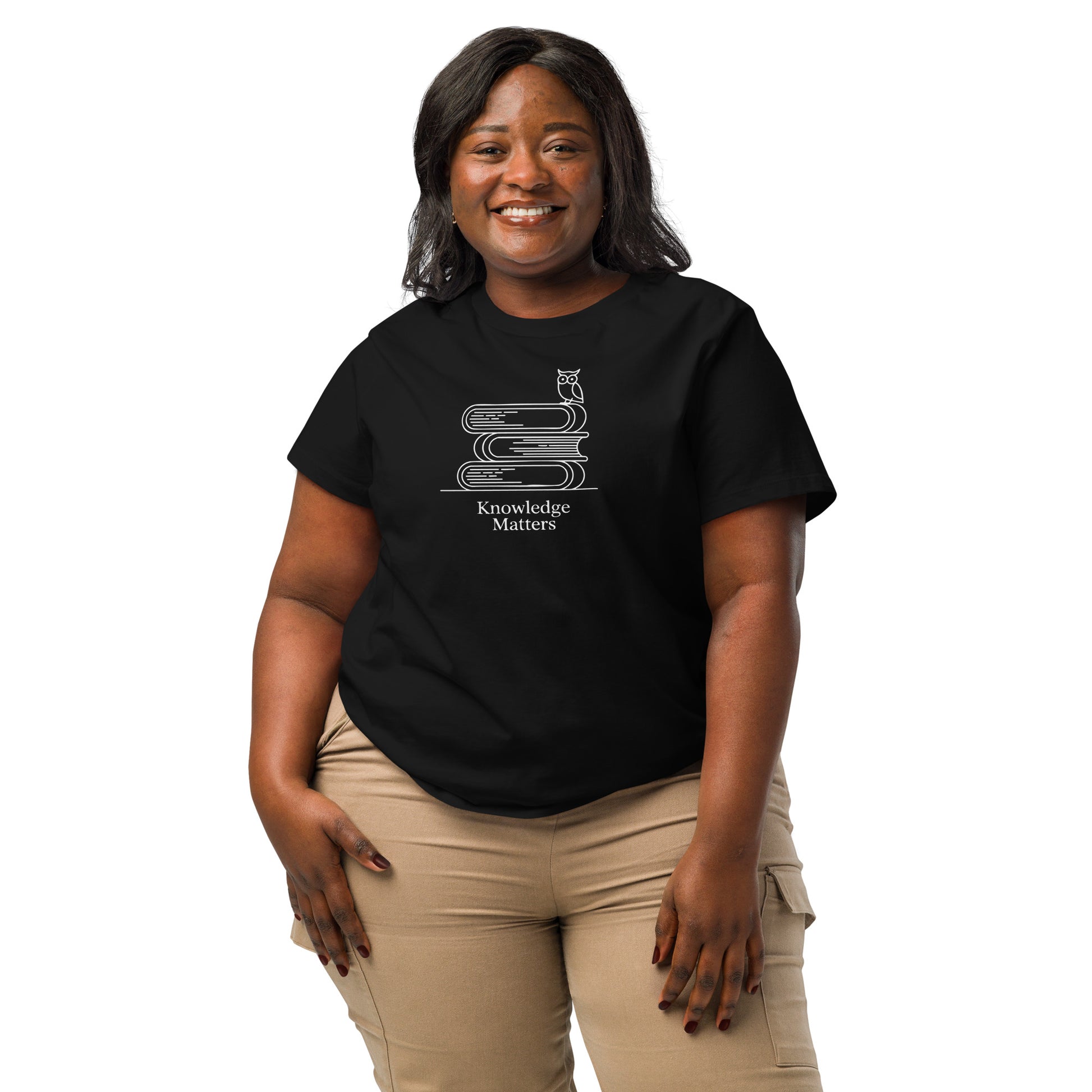 Women’s organic ribbed neck t-shirt Dudeily