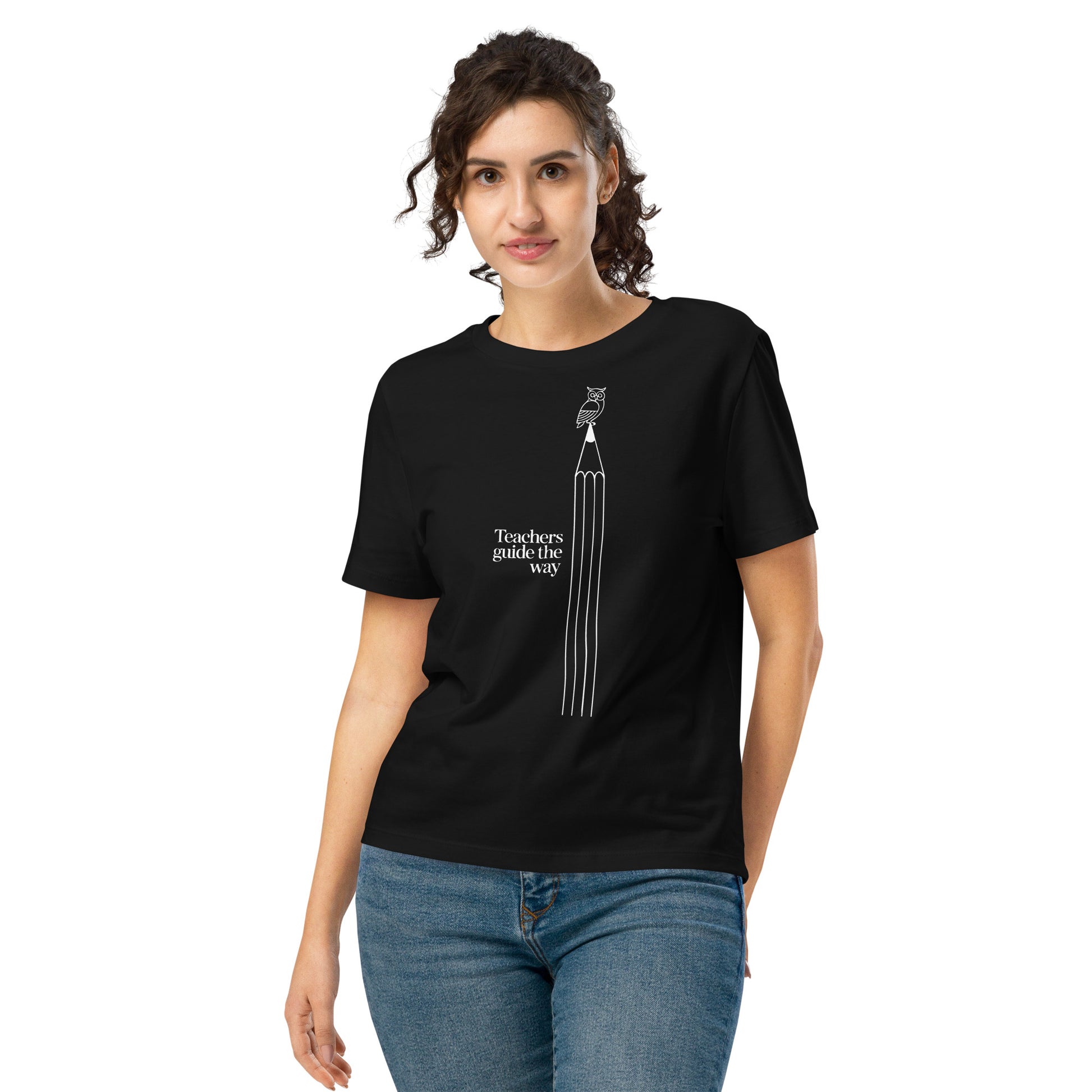 Women’s organic ribbed neck t-shirt Dudeily