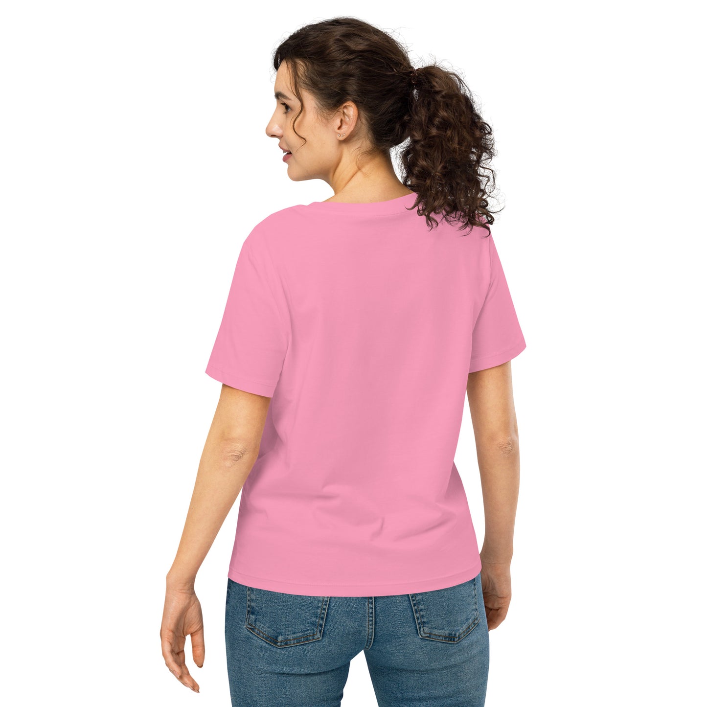 Eco-Friendly Owl Clothing Embroidered Women’s Organic Ribbed Neck T-Shirt "Grow With Care" Dudeily