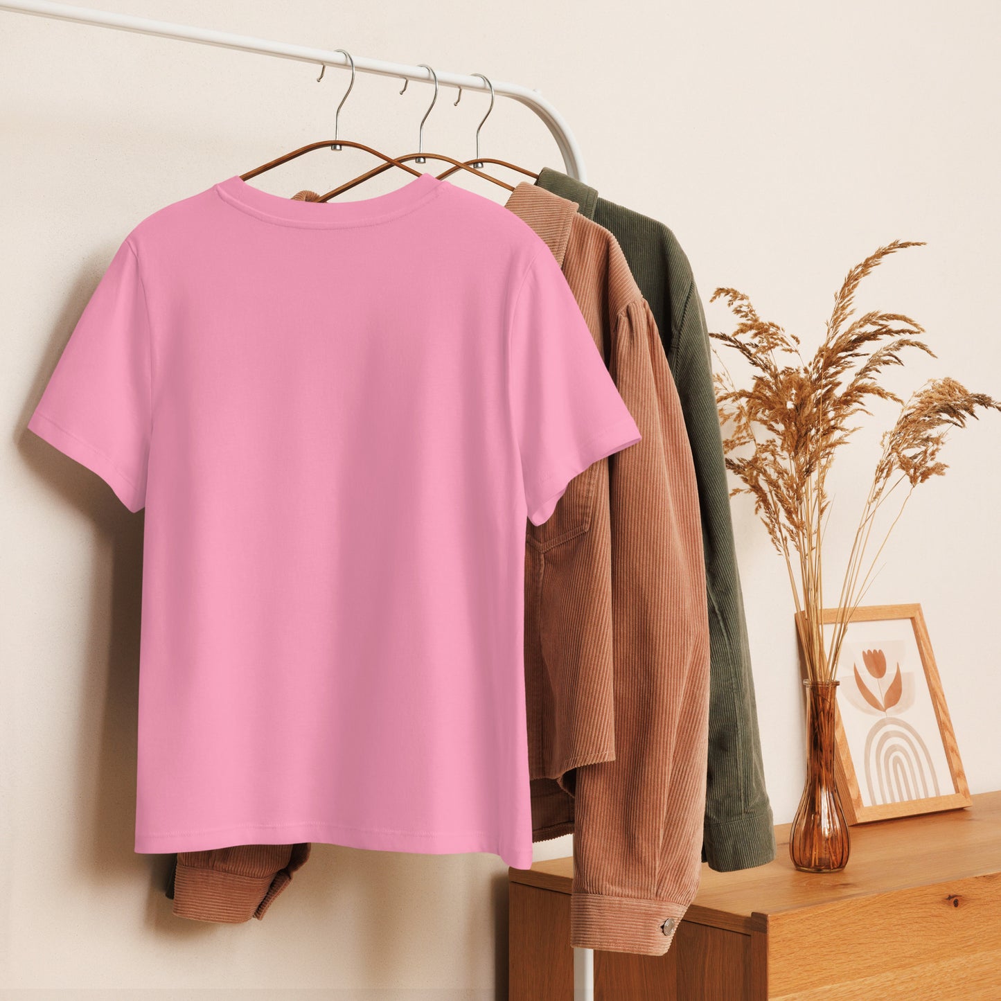 Women’s organic ribbed neck t-shirt Dudeily