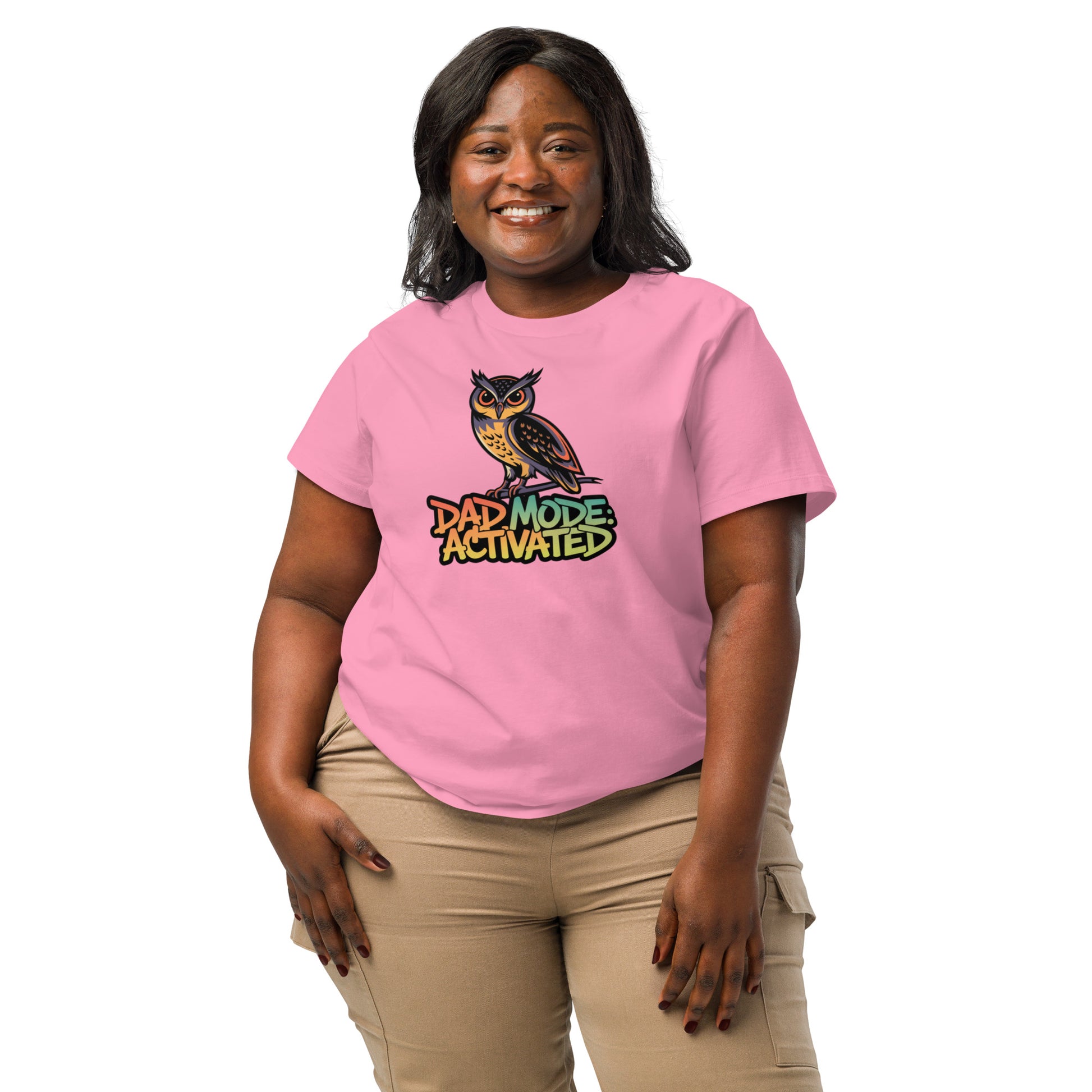 Women’s Organic Ribbed Neck T-Shirt – Owl-Themed Sustainable Fashion for Nature Lovers | Dudeily Dudeily