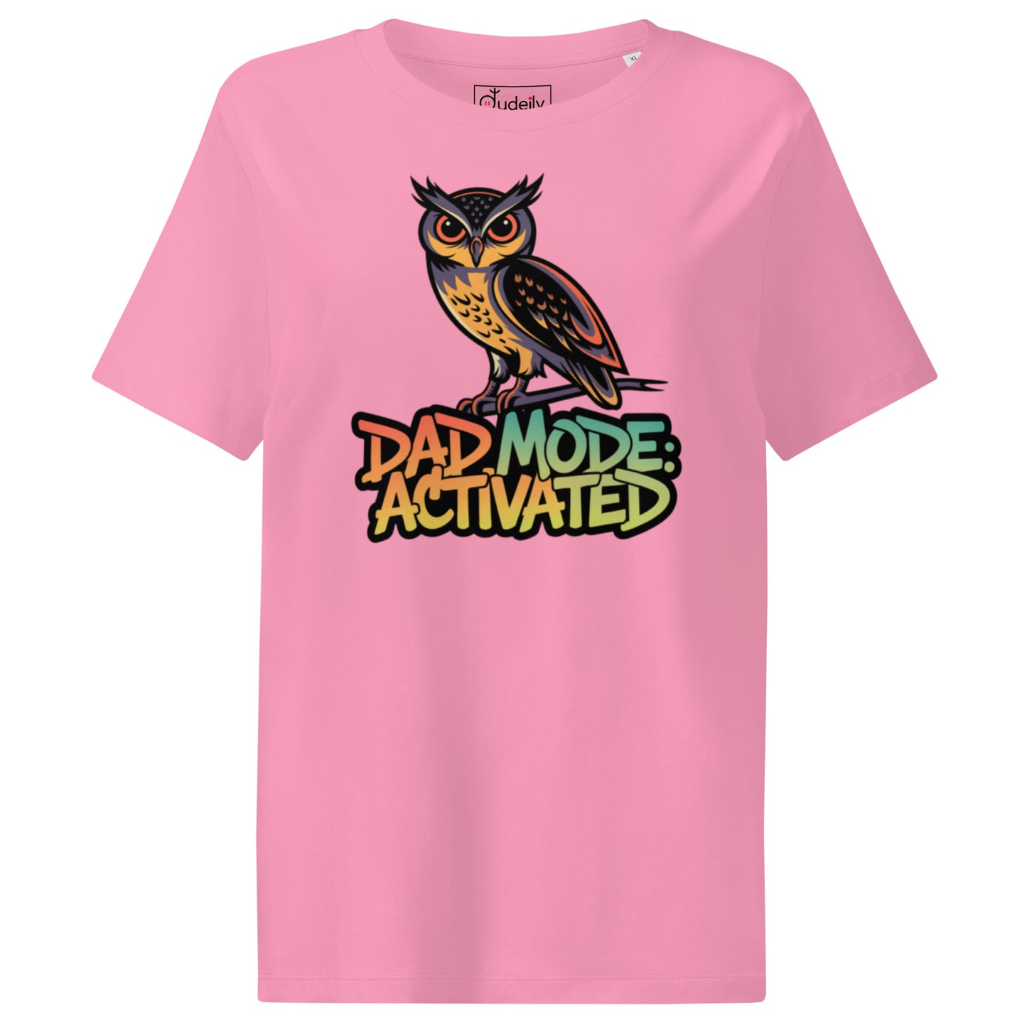 Women’s Organic Ribbed Neck T-Shirt – Owl-Themed Sustainable Fashion for Nature Lovers | Dudeily Dudeily