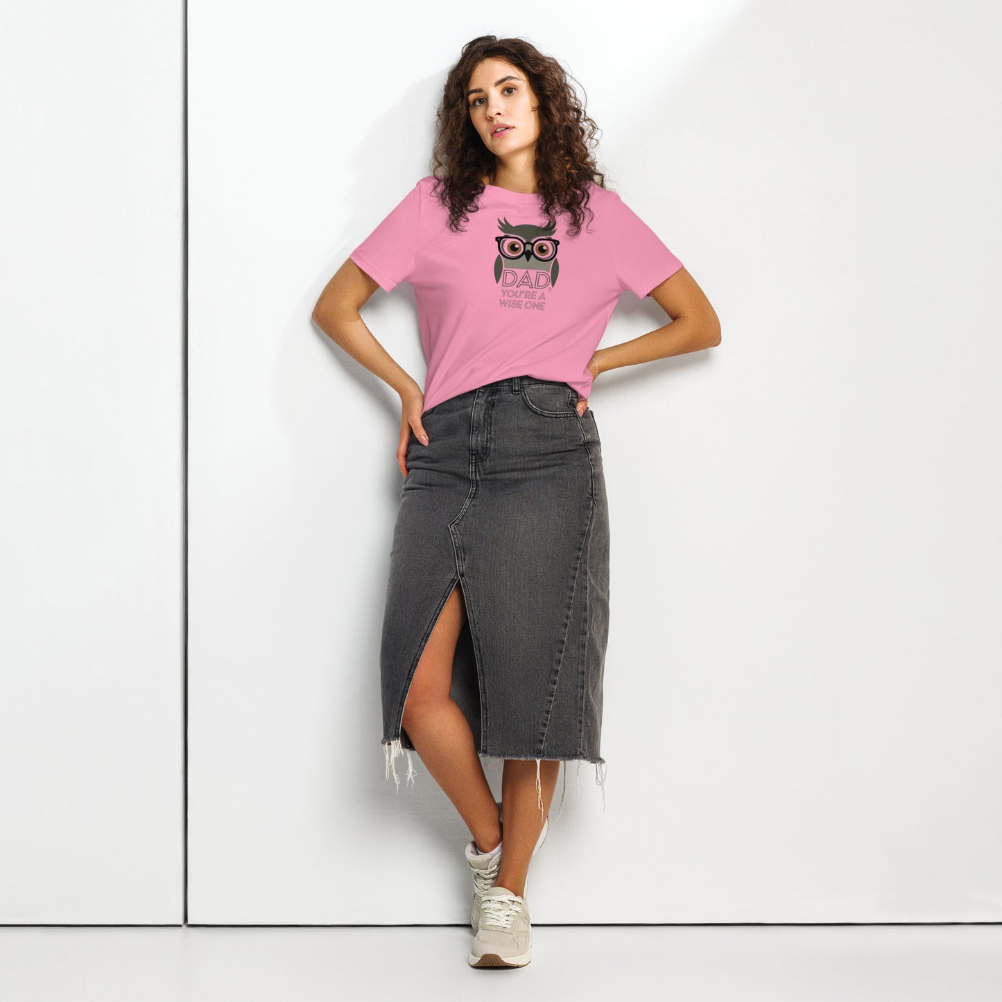Women’s Organic Ribbed Neck T-Shirt –Owl Themed Eco-Friendly, Sustainable Fashion by Dudeily Dudeily