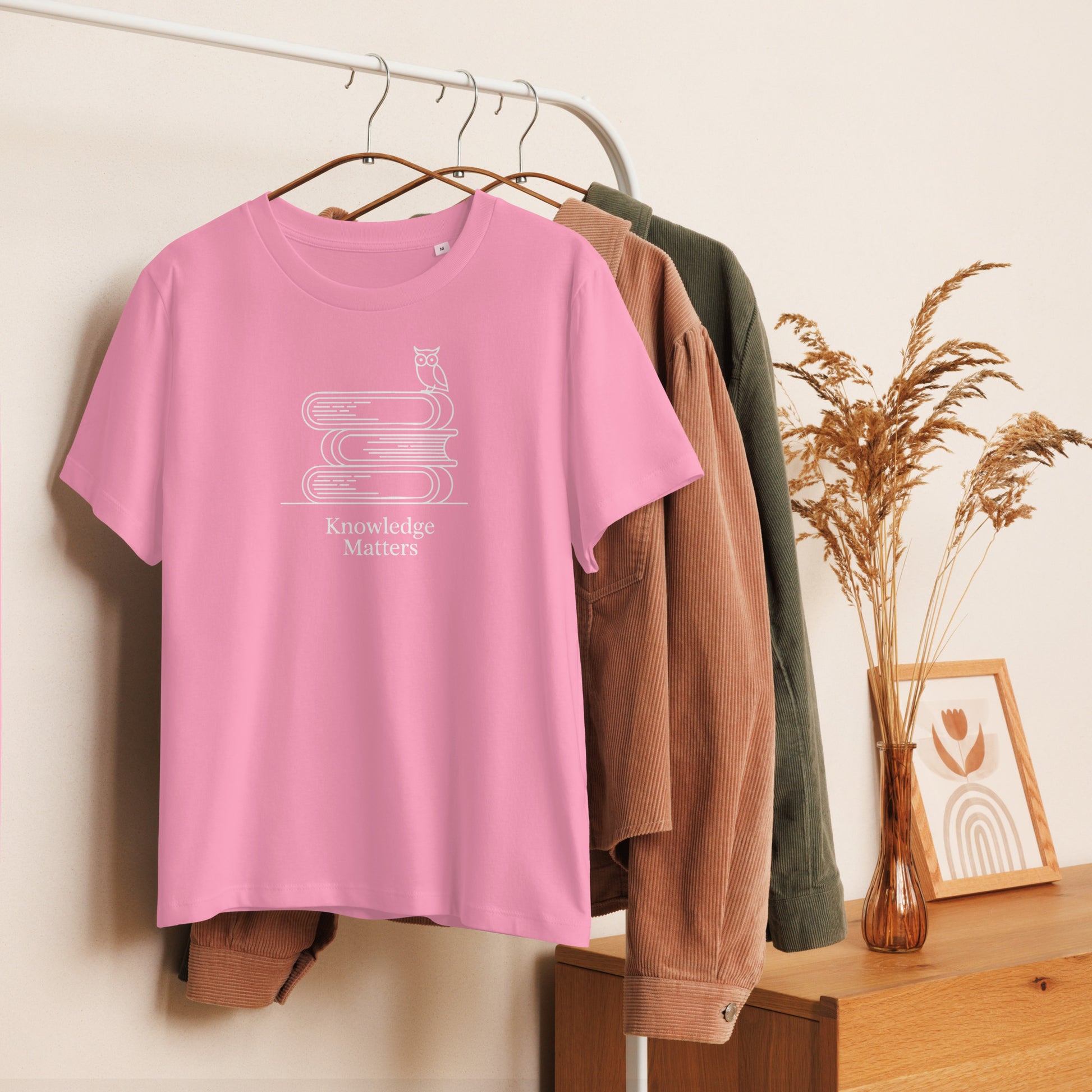 Women’s organic ribbed neck t-shirt Dudeily