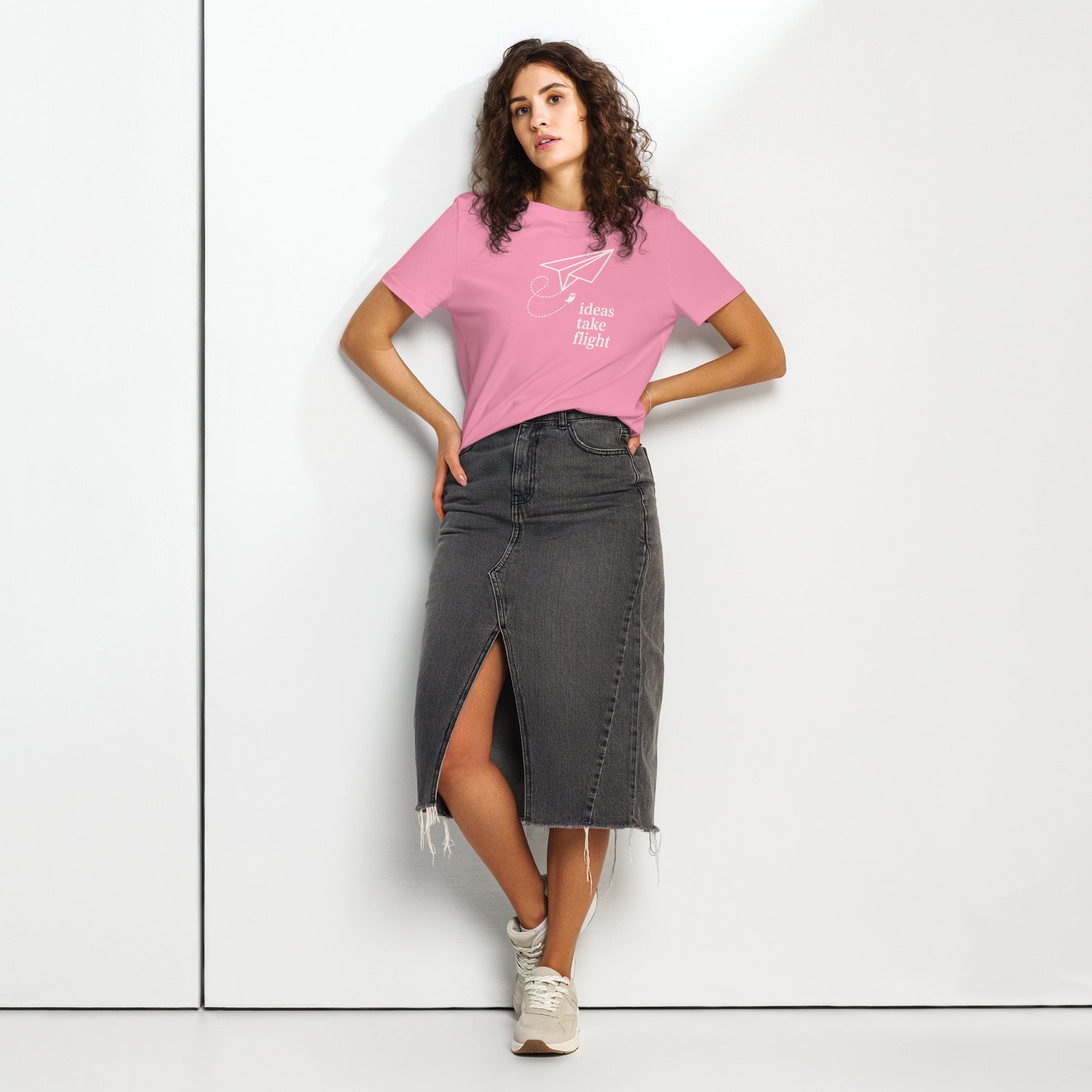 Women’s organic ribbed neck t-shirt Dudeily