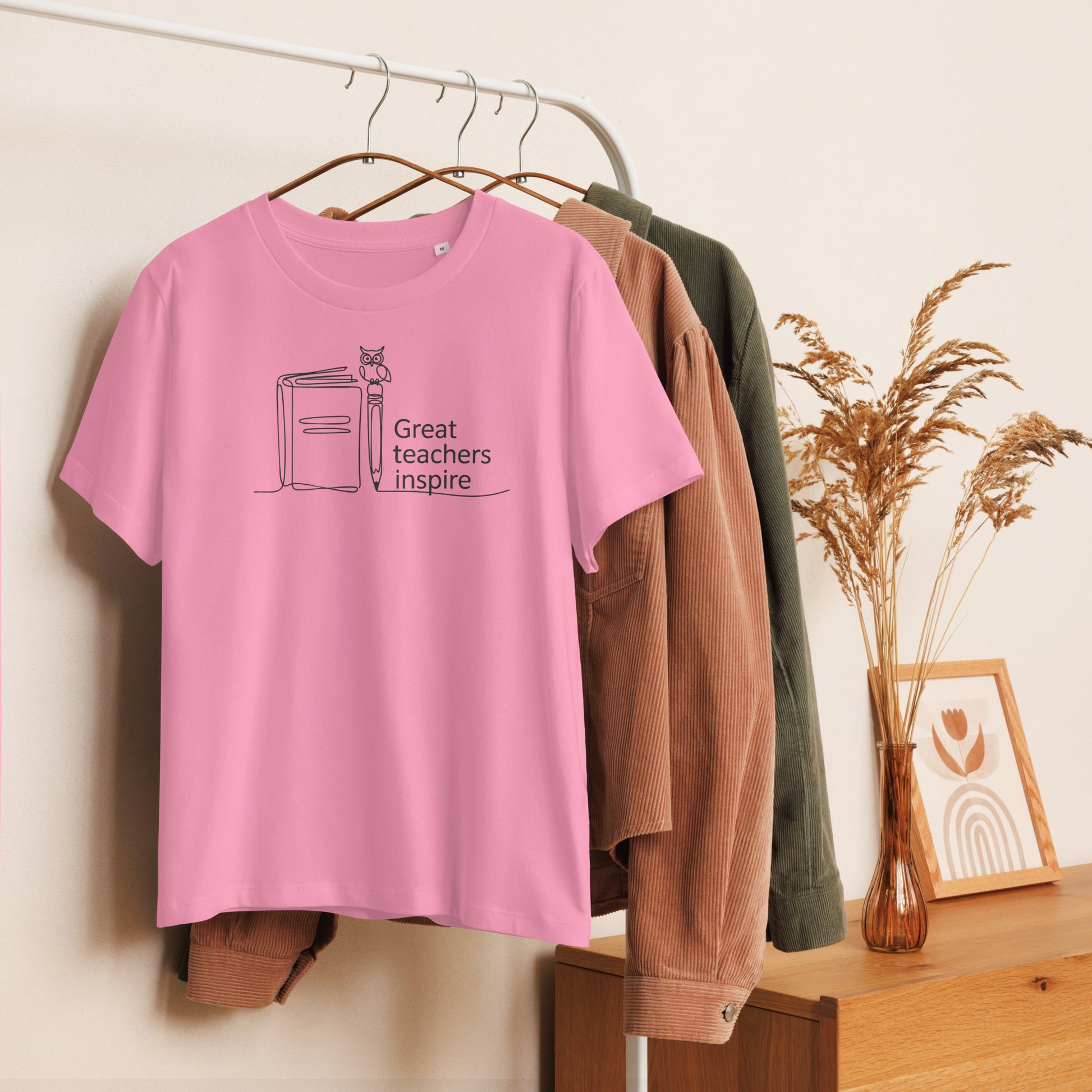 Women’s organic ribbed neck t-shirt Dudeily