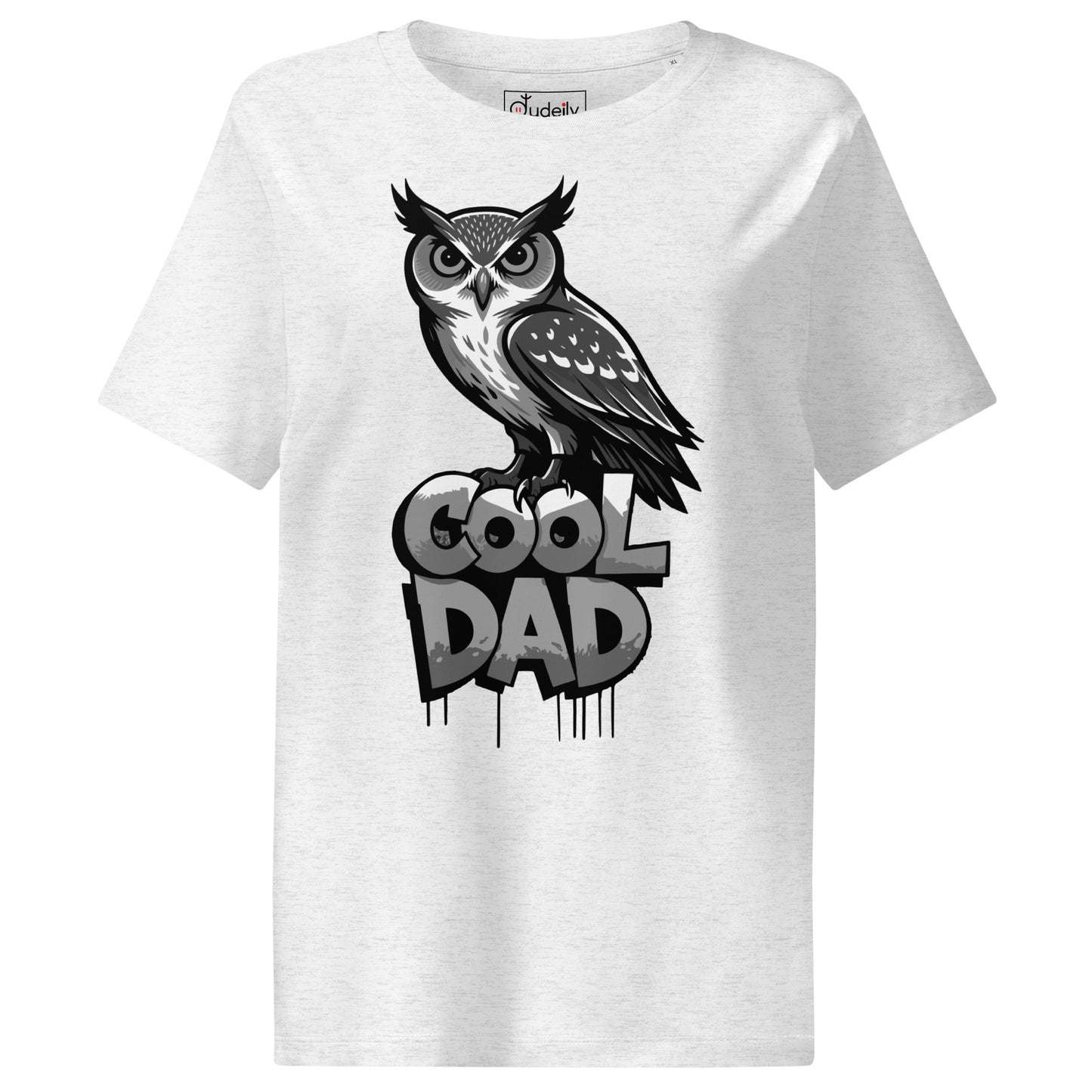 Women’s Organic Ribbed Neck T-Shirt – Sustainable Father’s Day Gift for Owl & Nature Lovers | Dudeily Dudeily