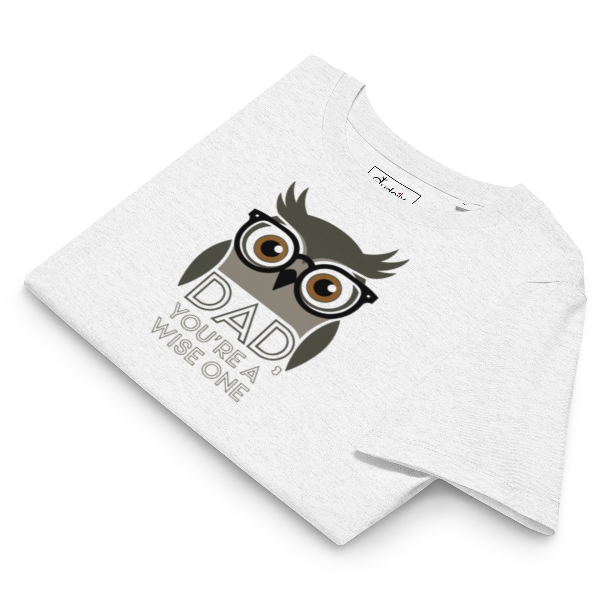 Women’s Organic Ribbed Neck T-Shirt –Owl Themed Eco-Friendly, Sustainable Fashion by Dudeily Dudeily