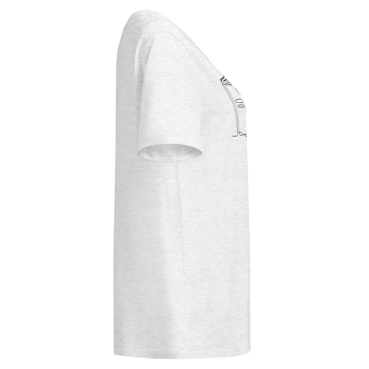 Women’s organic ribbed neck t-shirt Dudeily