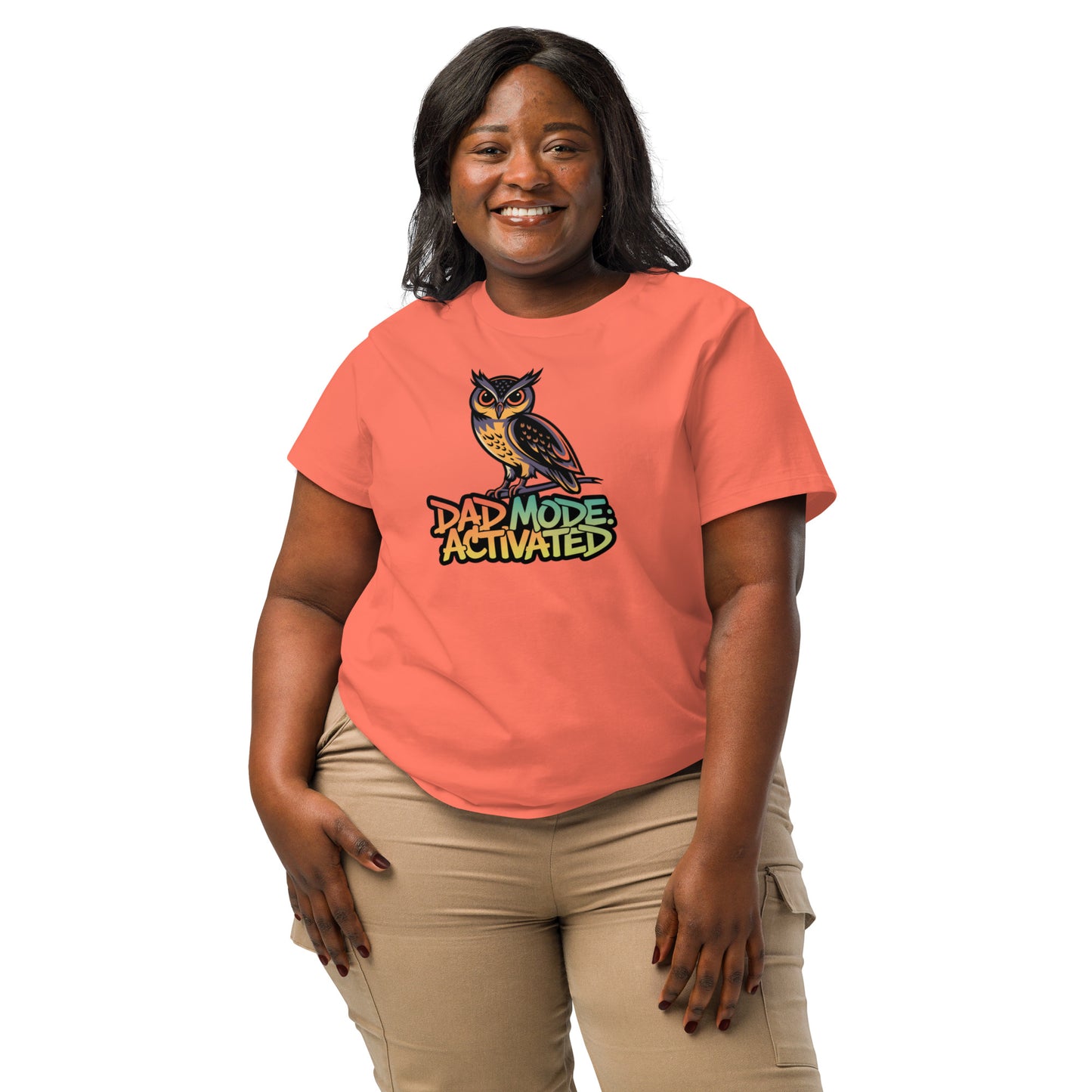 Women’s Organic Ribbed Neck T-Shirt – Owl-Themed Sustainable Fashion for Nature Lovers | Dudeily Dudeily