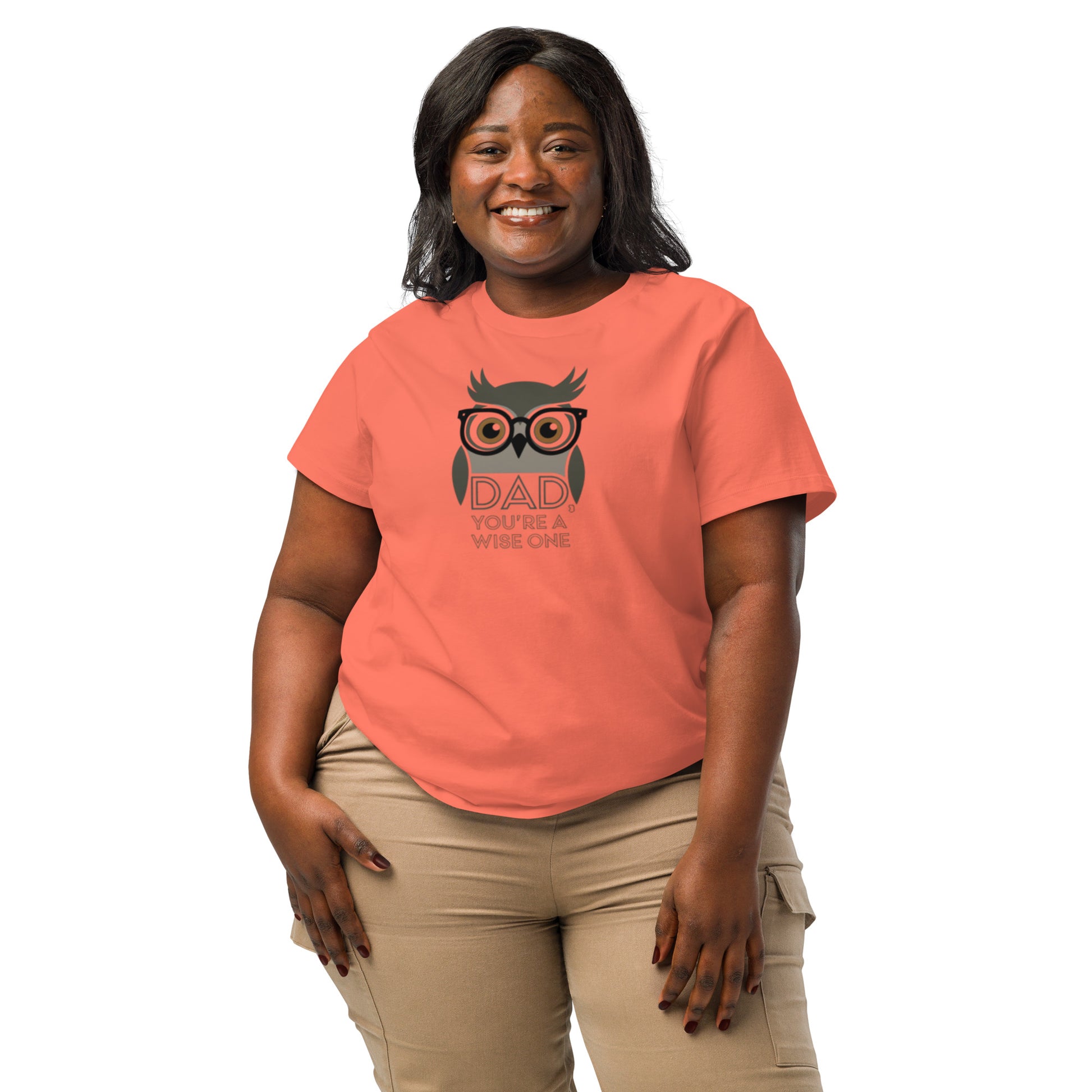 Women’s Organic Ribbed Neck T-Shirt –Owl Themed Eco-Friendly, Sustainable Fashion by Dudeily Dudeily