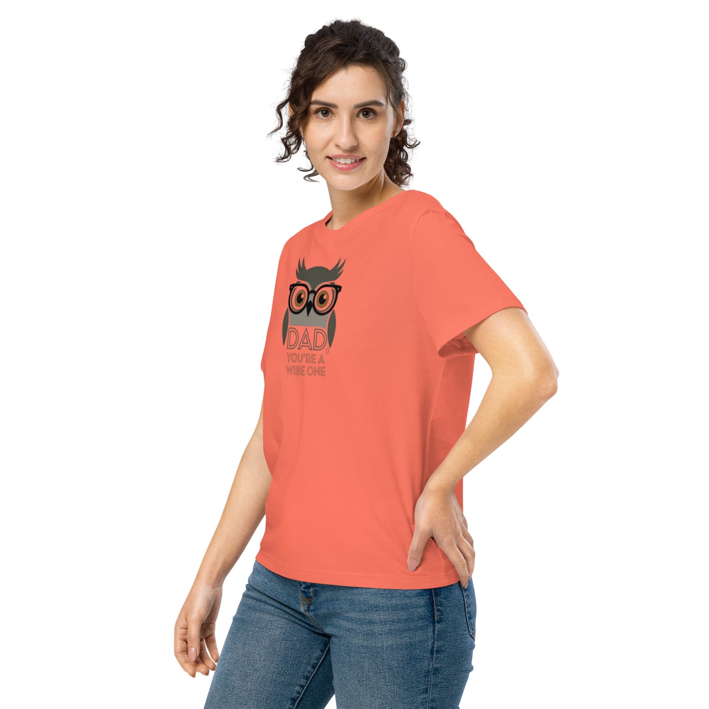 Women’s Organic Ribbed Neck T-Shirt –Owl Themed Eco-Friendly, Sustainable Fashion by Dudeily Dudeily