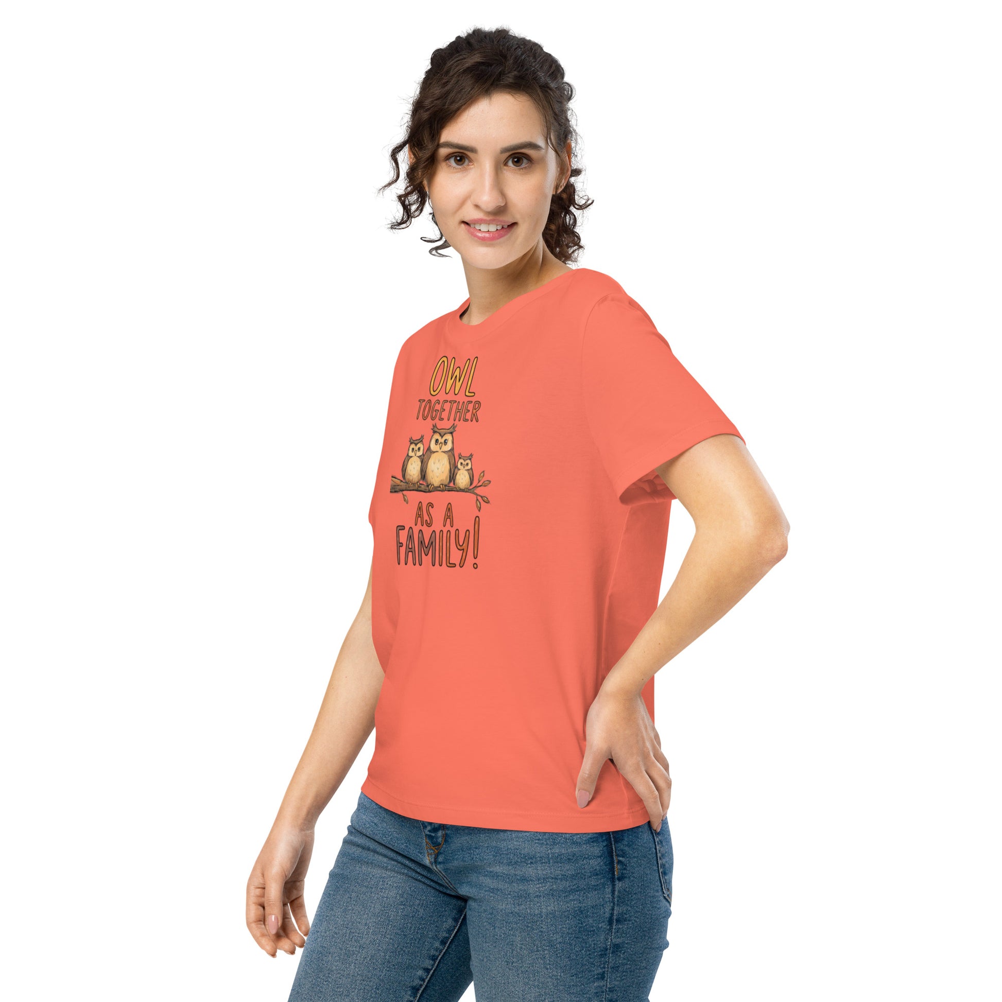 Women’s Ribbed Neck T-Shirt – OwlChic Sustainable Fashion for Effortless Family Day Style Dudeily