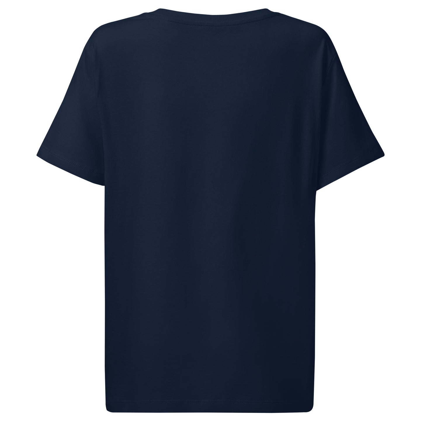 Women’s Organic Ribbed Neck T-Shirt “Rooted In Renewal” – Sustainable Owl Print Tee Dudeily