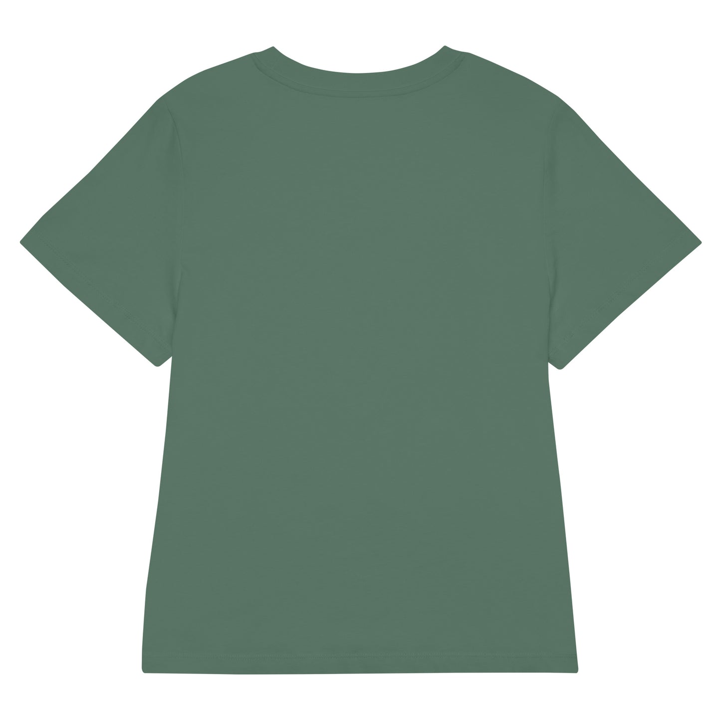 Eco-Friendly Owl Clothing Embroidered Women’s Organic Ribbed Neck T-Shirt "Grow With Care" Dudeily