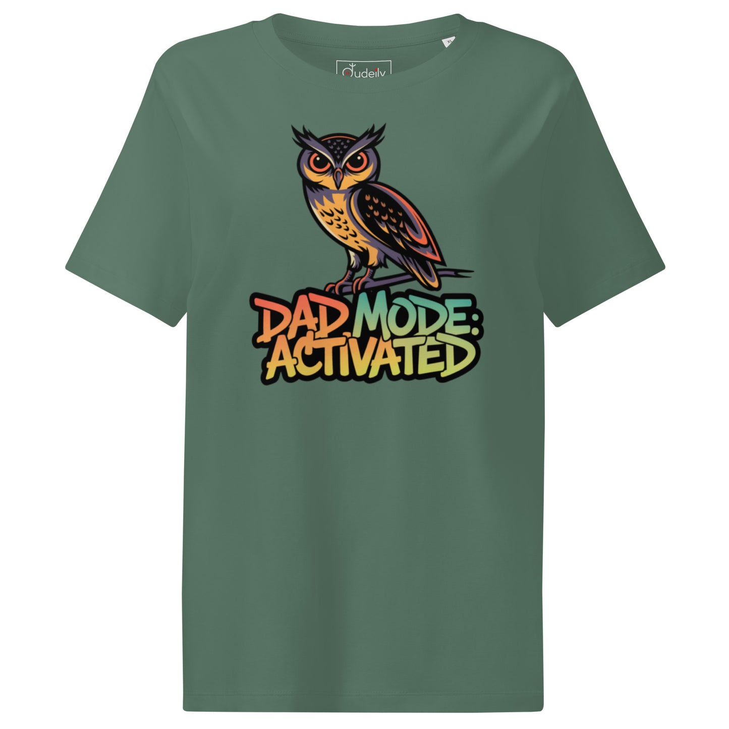 Women’s Organic Ribbed Neck T-Shirt – Owl-Themed Sustainable Fashion for Nature Lovers | Dudeily Dudeily