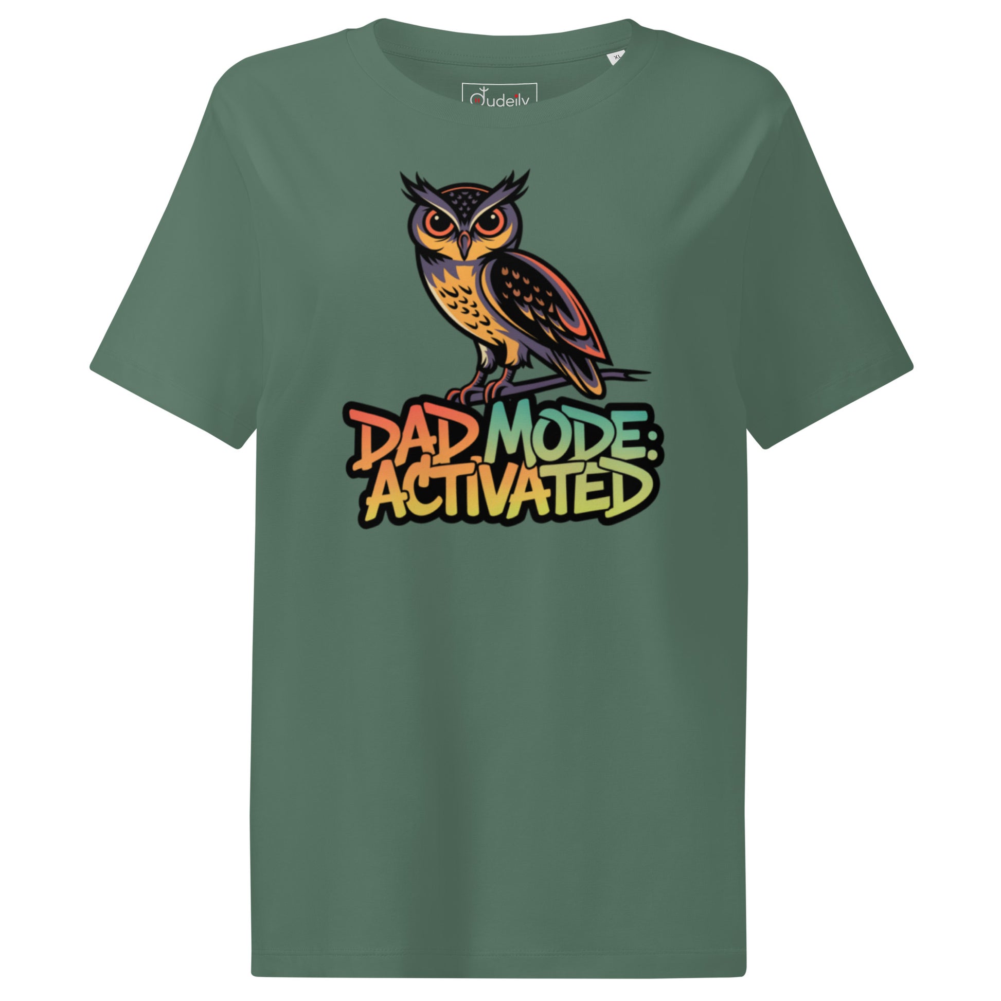 Women’s Organic Ribbed Neck T-Shirt – Owl-Themed Sustainable Fashion for Nature Lovers | Dudeily Dudeily