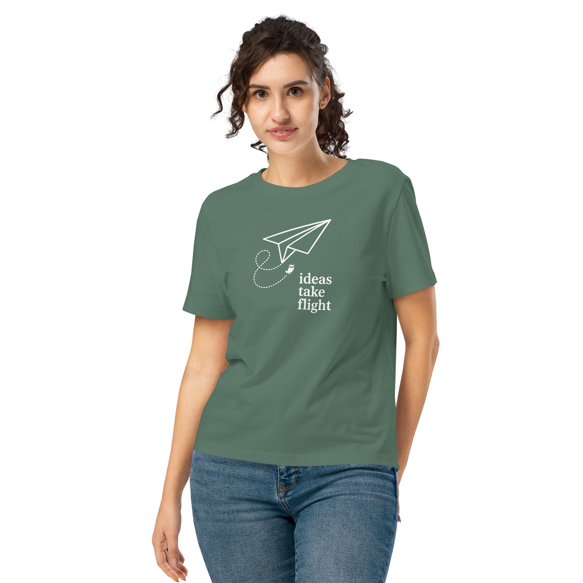 Women’s organic ribbed neck t-shirt Dudeily