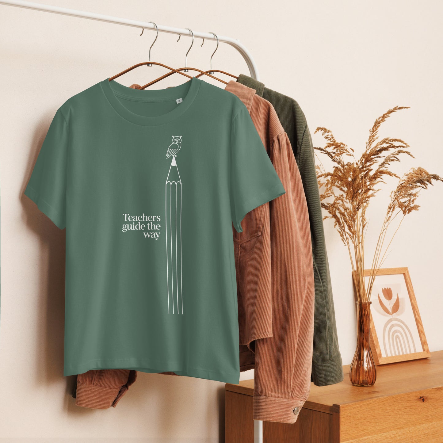 Women’s organic ribbed neck t-shirt Dudeily